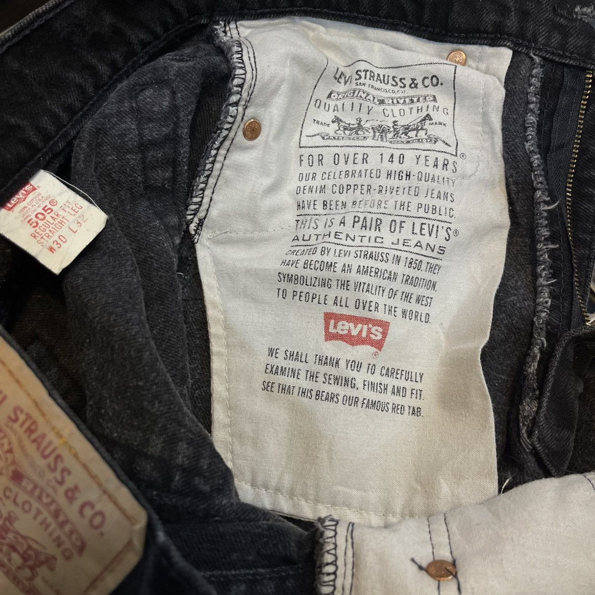 Levi's Vintage Clothing Levi’s 505 U.S.A. Vintage denim Size US 29 - 6 Thumbnail