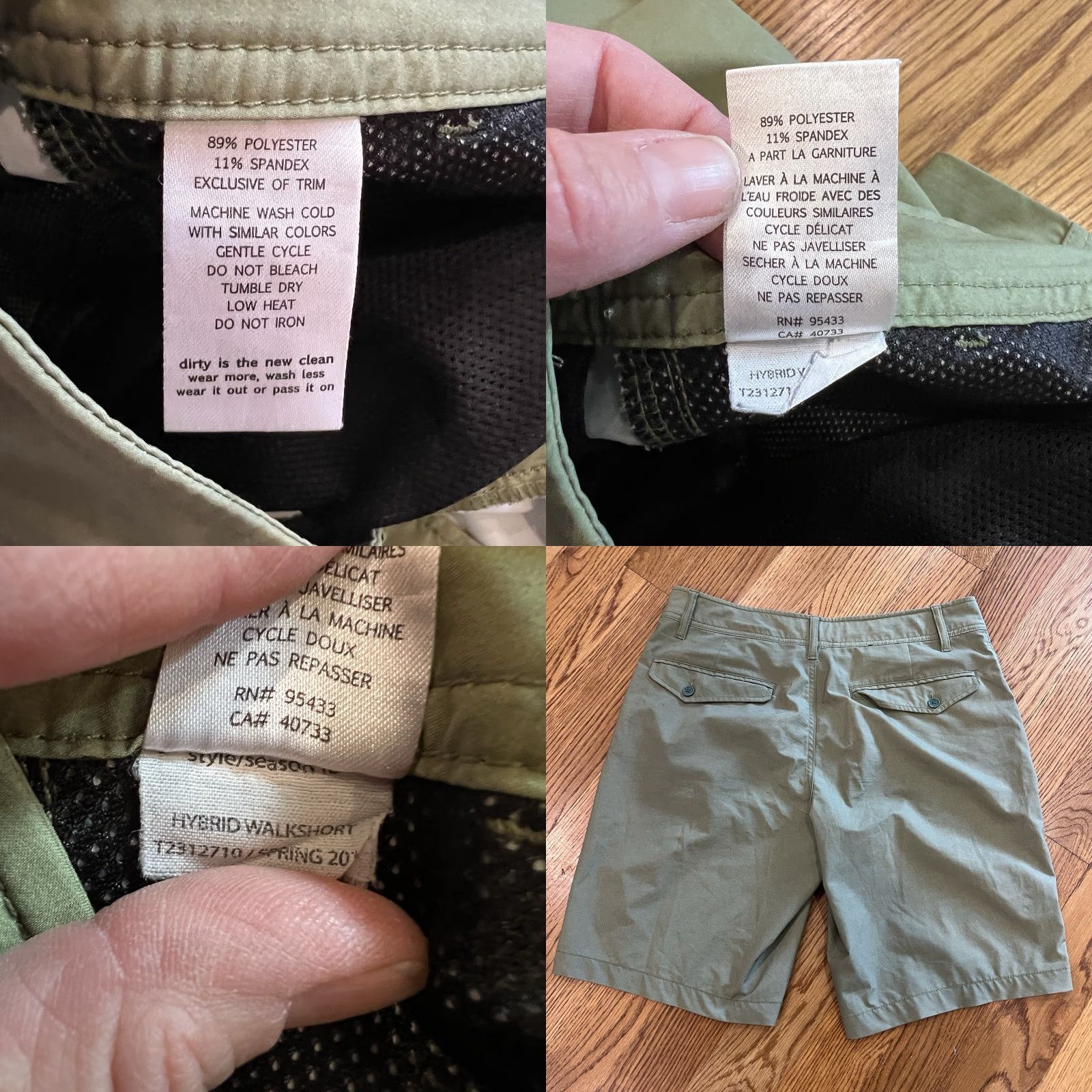 Toad&Co TOAD&CO Hybrid Walking Shorts Men’s Green 32 Regular Mid Rise 10" Inseam Outdoor Casual Stretch Size US 32 / EU 48 - 8 Thumbnail