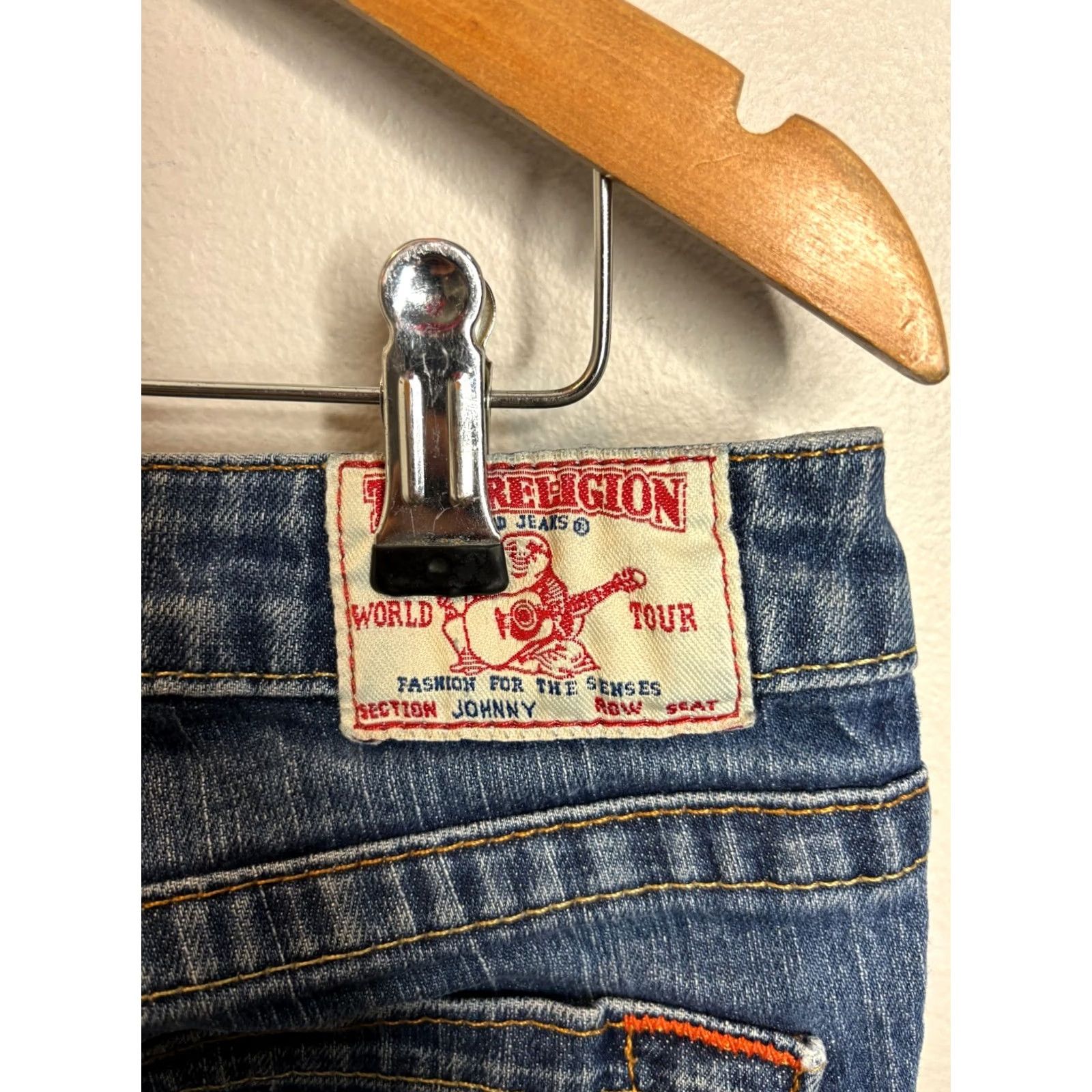 True Religion VINTAGE True Religion Johnny Jeans Women's Size 27 USA Made Dark Blue Size 27" / US 4 / IT 40 - 3 Thumbnail