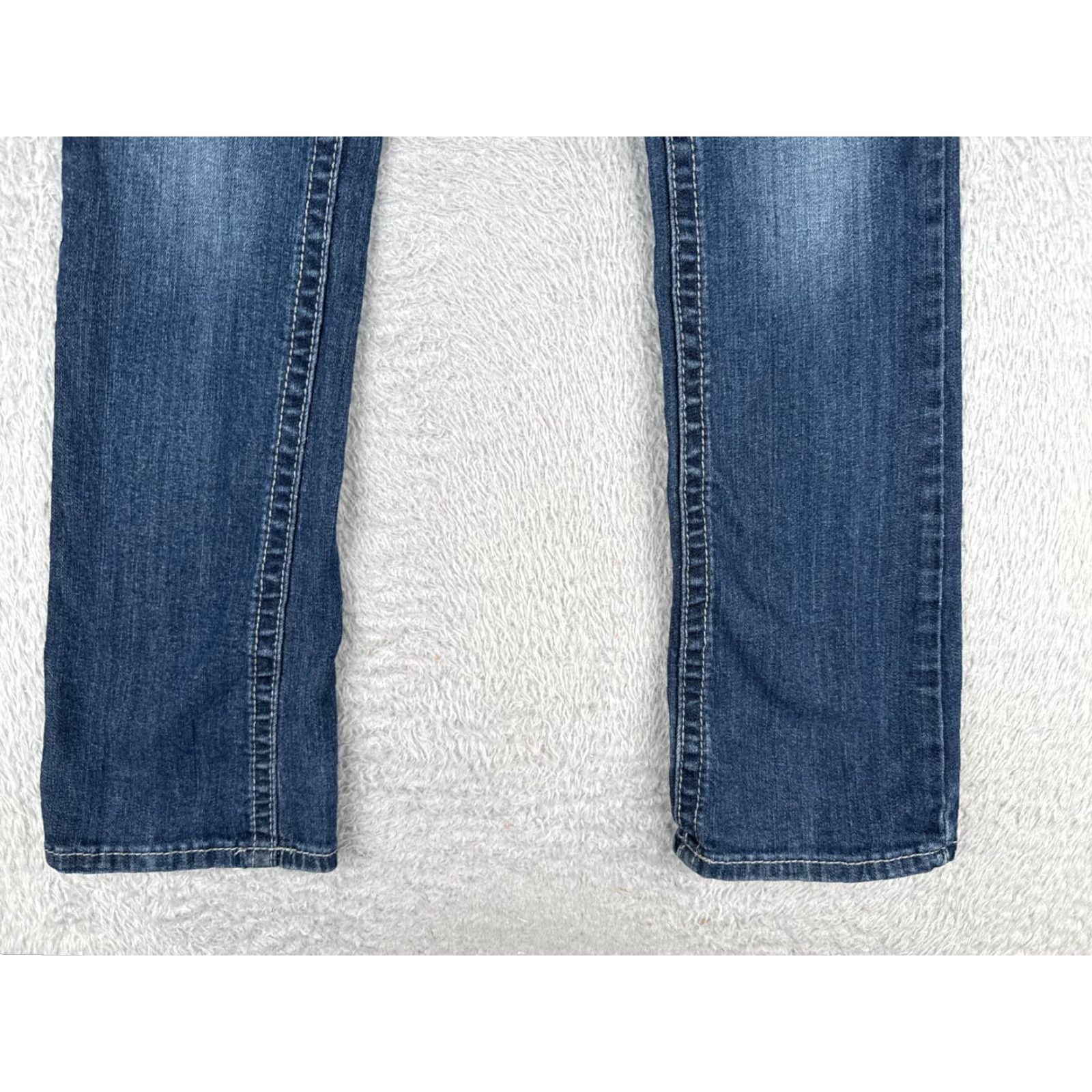 Vintage Maurices Jeans Women 3 Bootcut Denim Blue 28x31 Slim Regular 5-Pocket Stretch Cotton Size 26" / US 2 / IT 38 - 2 Thumbnail