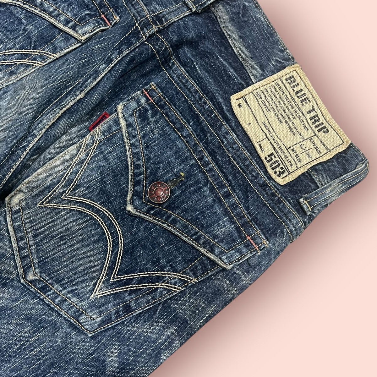14th Addiction × Edwin × Le Grande Bleu (L.G.B.) VINTAGE FLARED JEANS EDWIN 503 JAPAN (W32'-33') Size US 33 - 10 Thumbnail