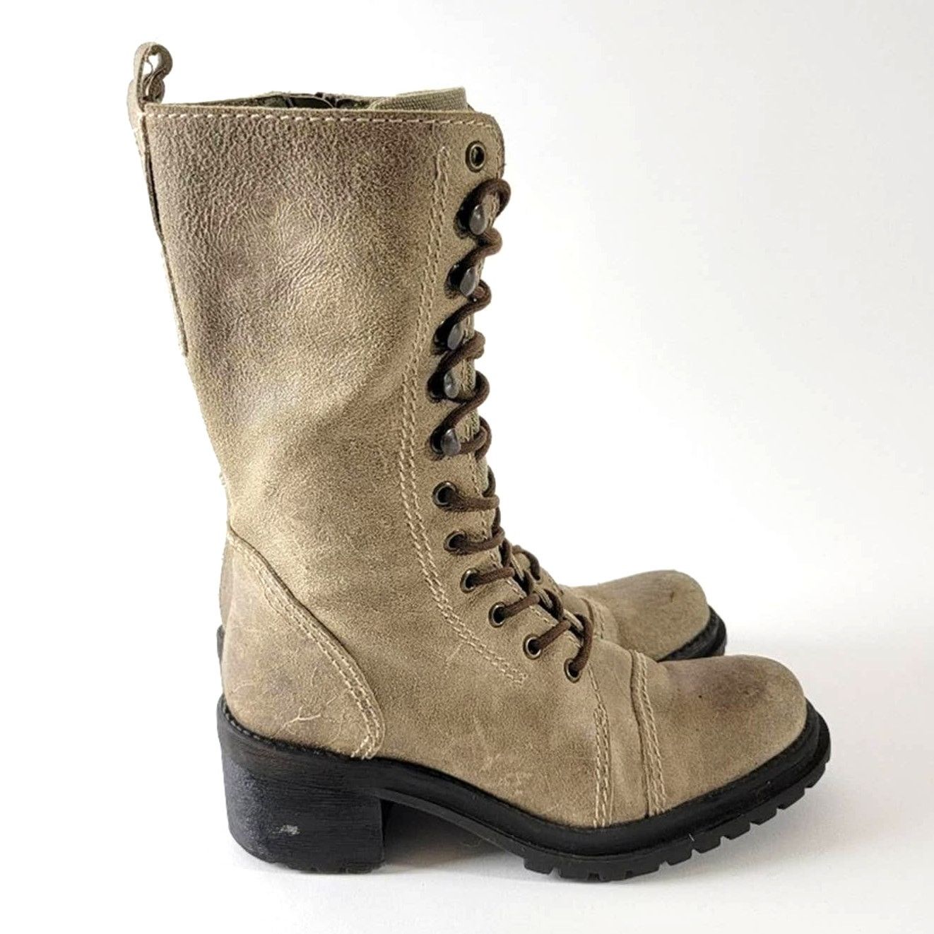 ESPIRIT Vintage 90s Grunge Combat Chunky Platform Boots - 7 Size US 7 / IT 37 - 7 Thumbnail