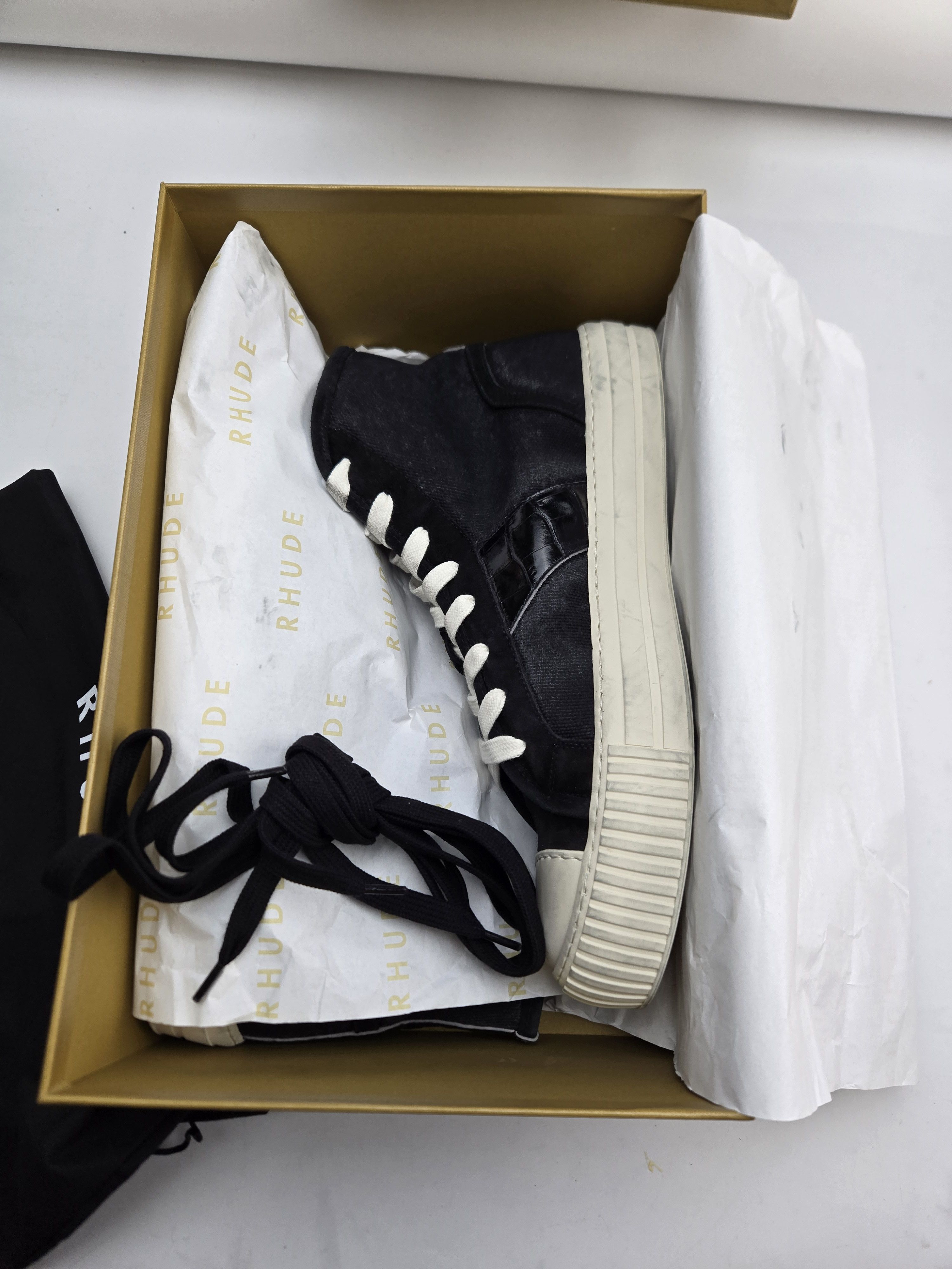 Rhude Rhude Bel Air Black/Croc Size US 11 / EU 44 - 6 Thumbnail