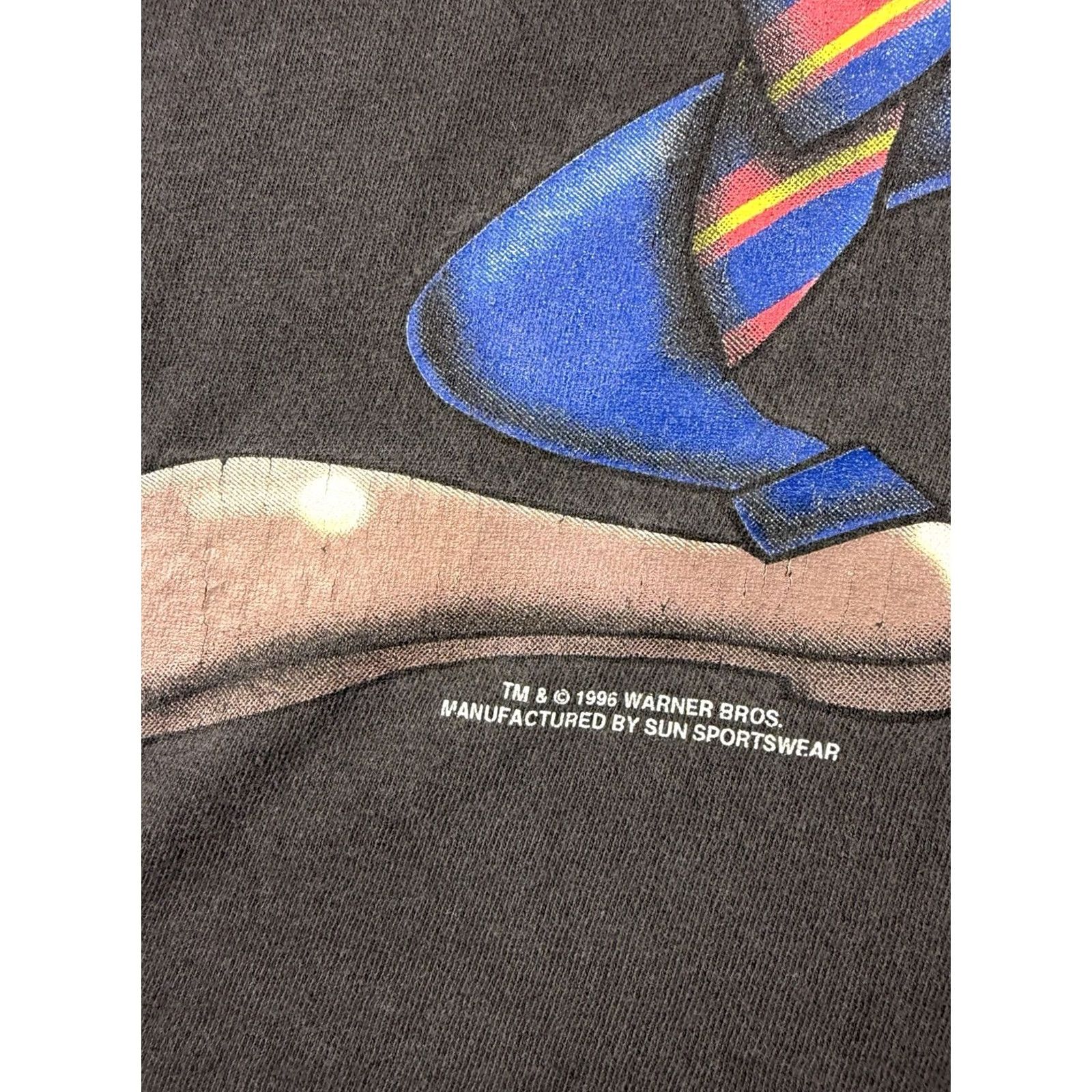 Vintage VINTAGE Looney Tunes Tasmanian Devil Taz T Shirt Dad 90s Black L Men Short Sleeve Crew Neck Cotton Shirt Mens Size US L / EU 52-54 / 3 - 3 Thumbnail