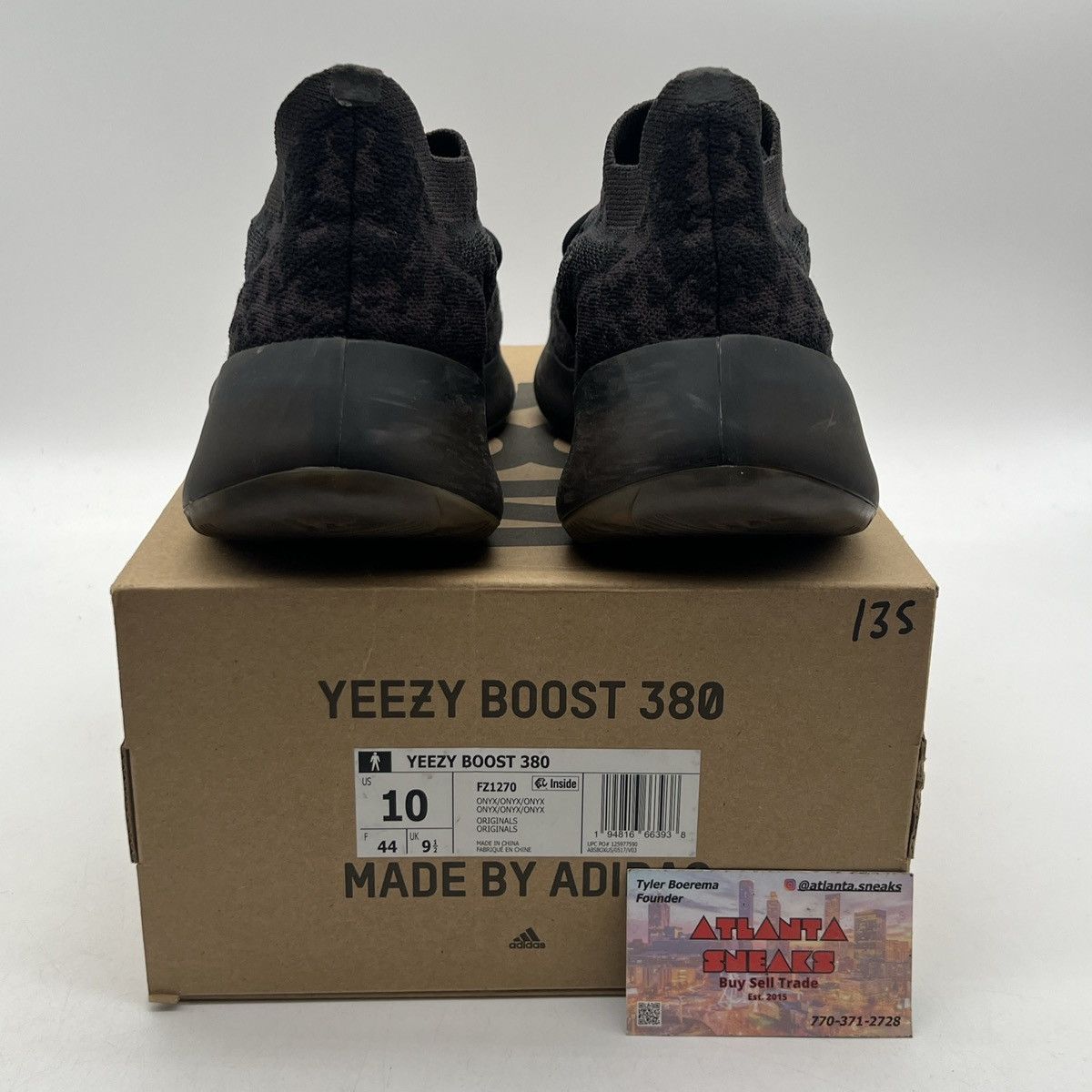 Adidas Yeezy boost 380 onyx non reflective Size US 10 / EU 43 - 3 Thumbnail