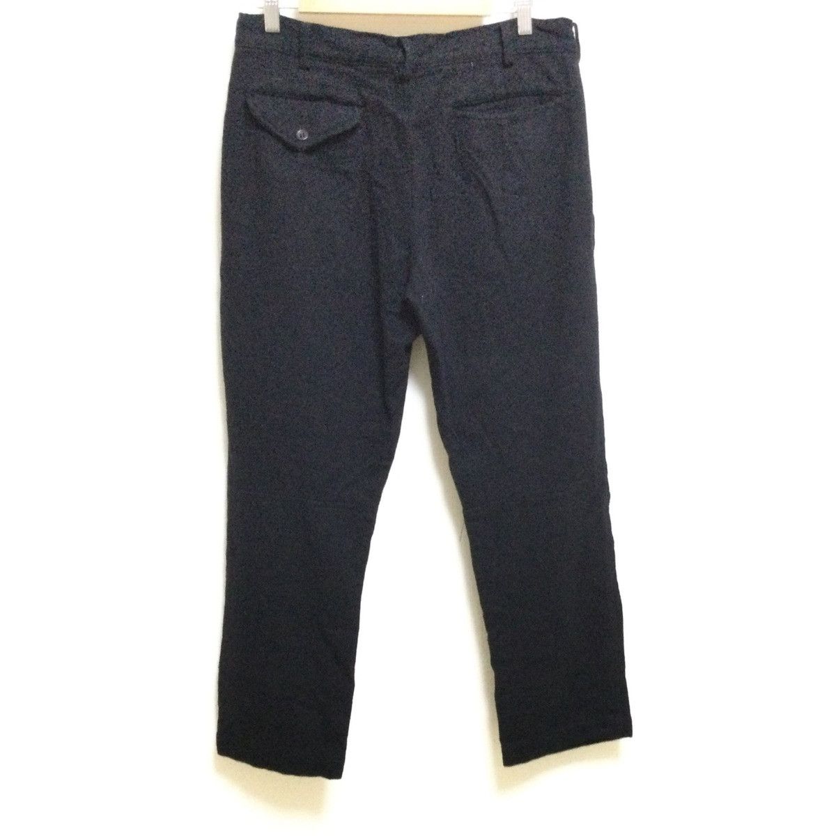 Comme des Garcons Black Cropped Pants Plain Wool Long Black Size US 31 - 2 Thumbnail