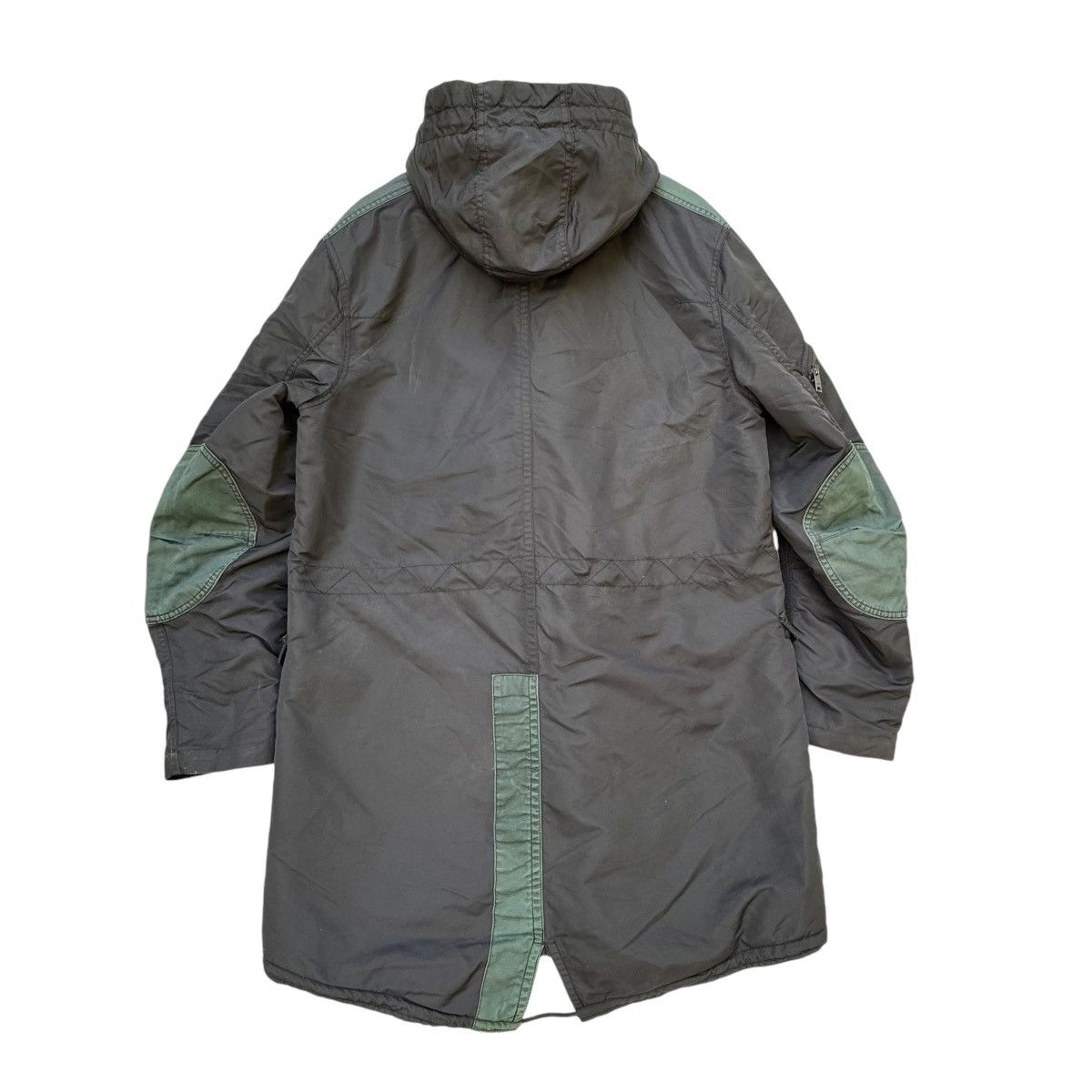 DKNY × Vintage DKNY Jeans Fishtale Parka Army Size US L / EU 52-54 / 3 - 3 Thumbnail