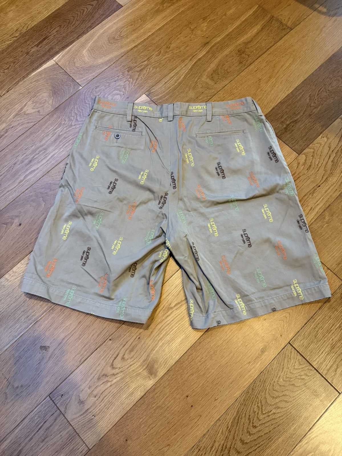 Supreme Supreme Classic Logo Chino Short SS23 Beige Size US 36 / EU 52 - 5 Thumbnail