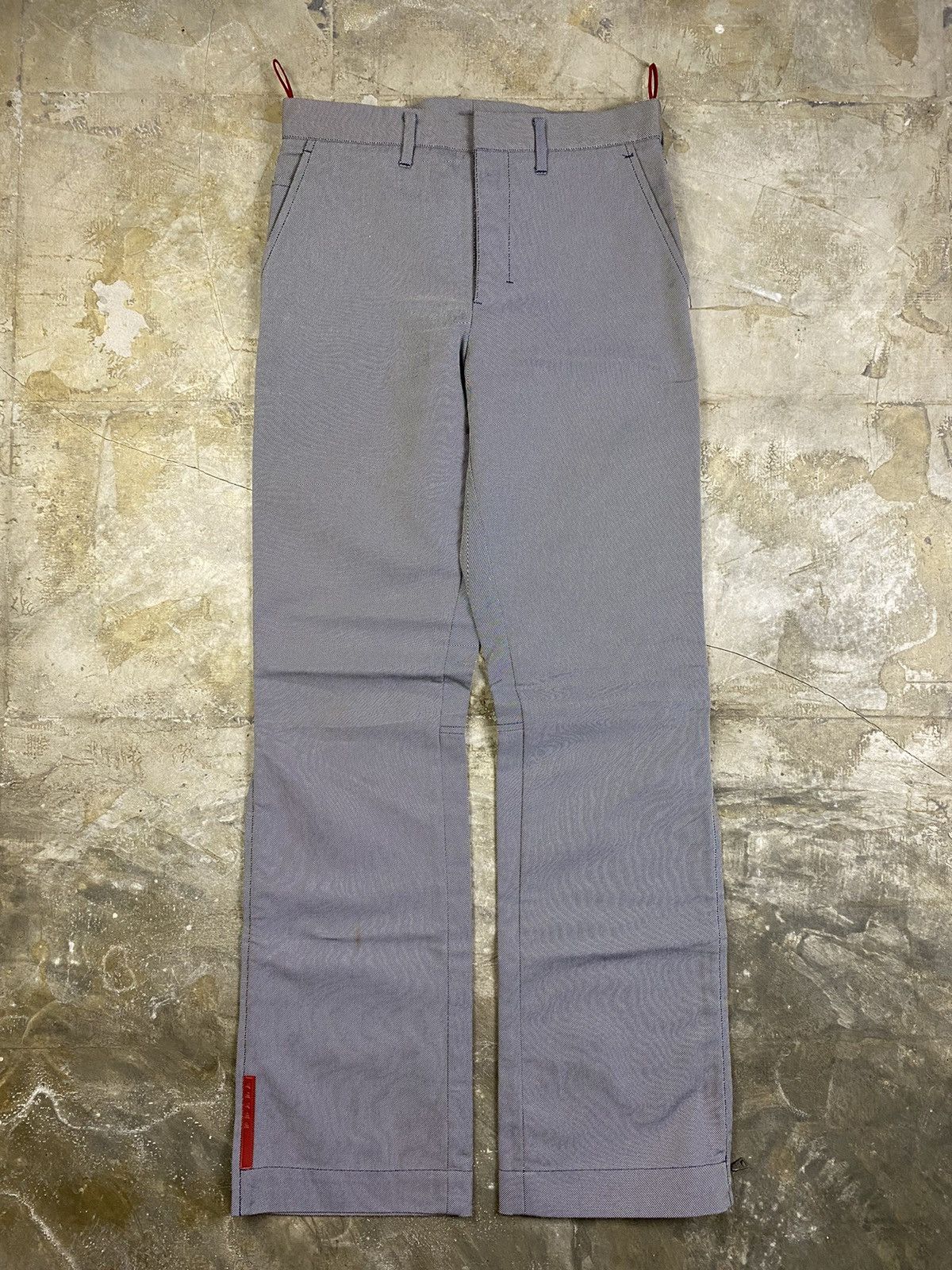 Prada Prada - SS00 Logo Flared Denim Cut Size 29" - 1 Thumbnail