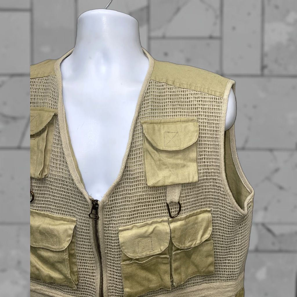 Bugle Boy Bugle Boy Vest Full Zip Men L Beige Safari Cotton Blend Shirt Size US L / EU 52-54 / 3 - 1 Thumbnail