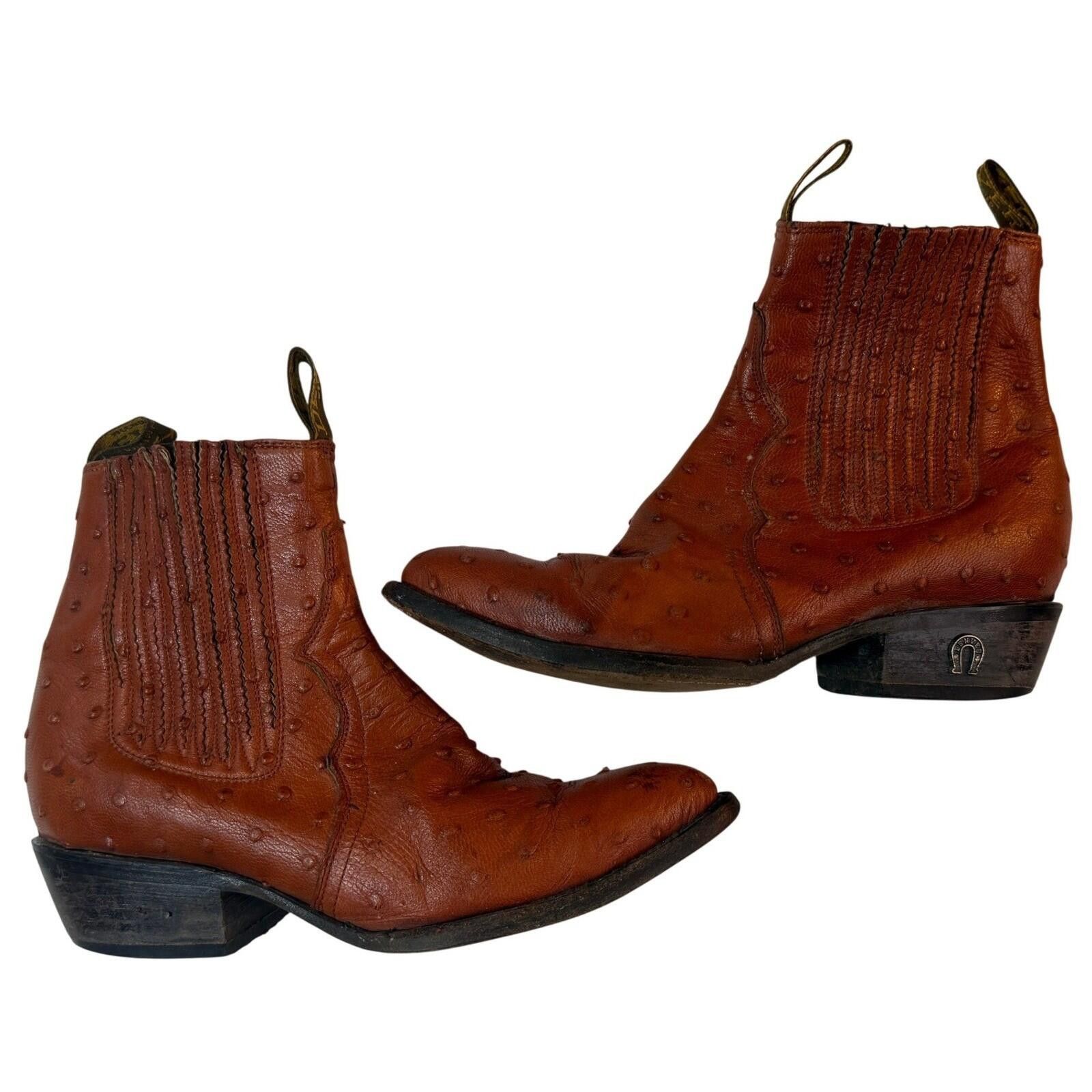Other Vintage Denver Ostrich Boots Mens 9 Leather Western Mexico Size US 10.5 / EU 43-44 - 2 Thumbnail
