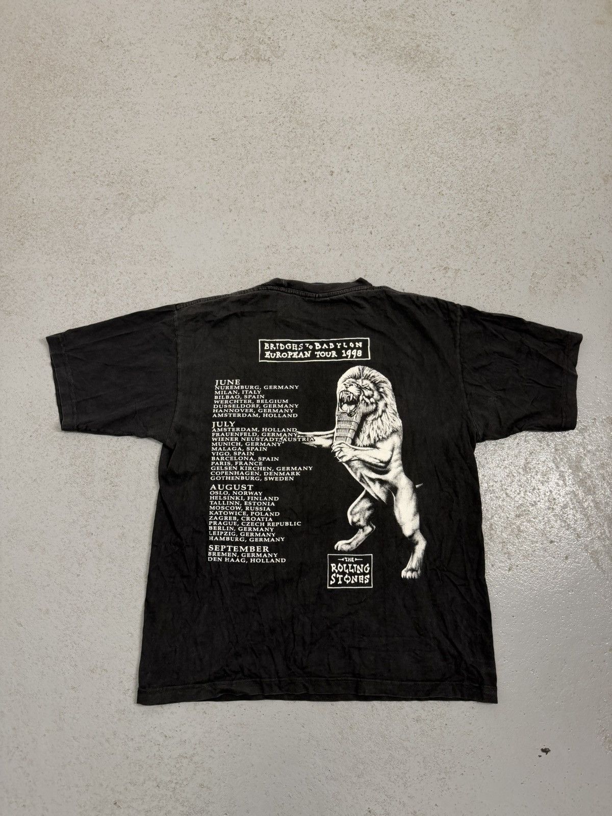 Band Tees Vintage 1998 The Rolling Stones Briges To Babylon Tour Tee Size US L / EU 52-54 / 3 - 9 Thumbnail