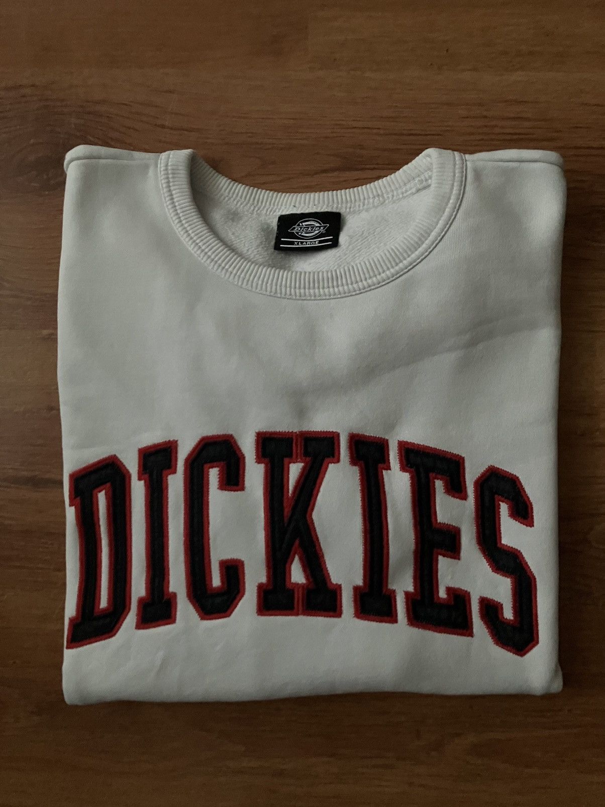 Dickies × Vintage White Long Crewneck Dickies Vintage Boxy Fit University Size US XL / EU 56 / 4 - 1 Thumbnail