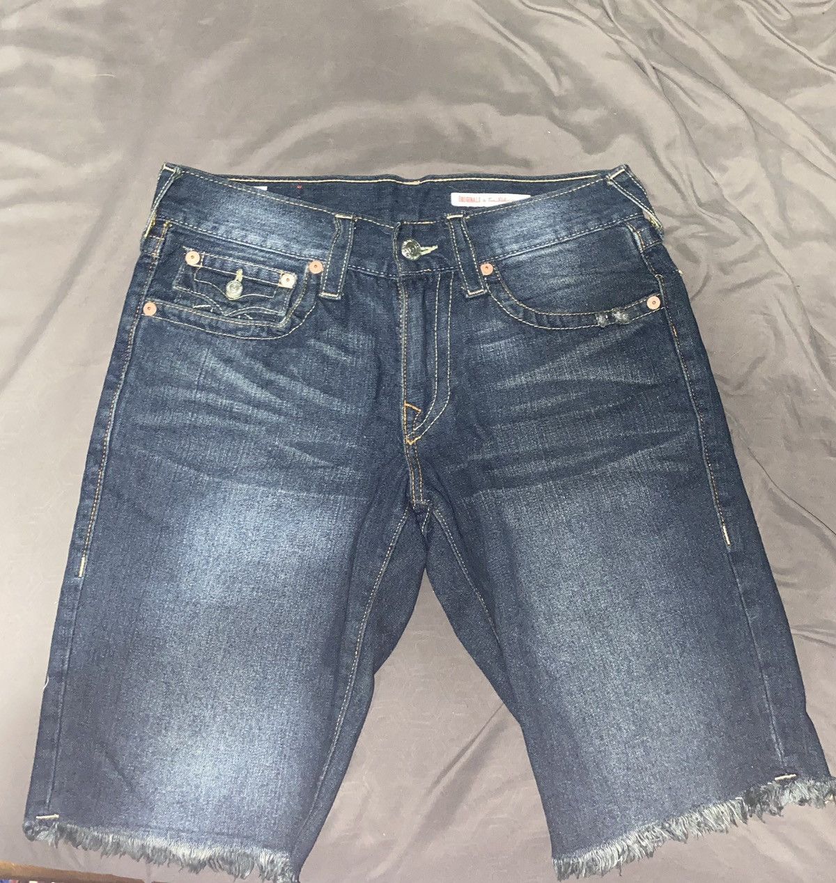 True Religion True Religion Denim Cutoff Shorts Size US 30 / EU 46 - 2 Thumbnail