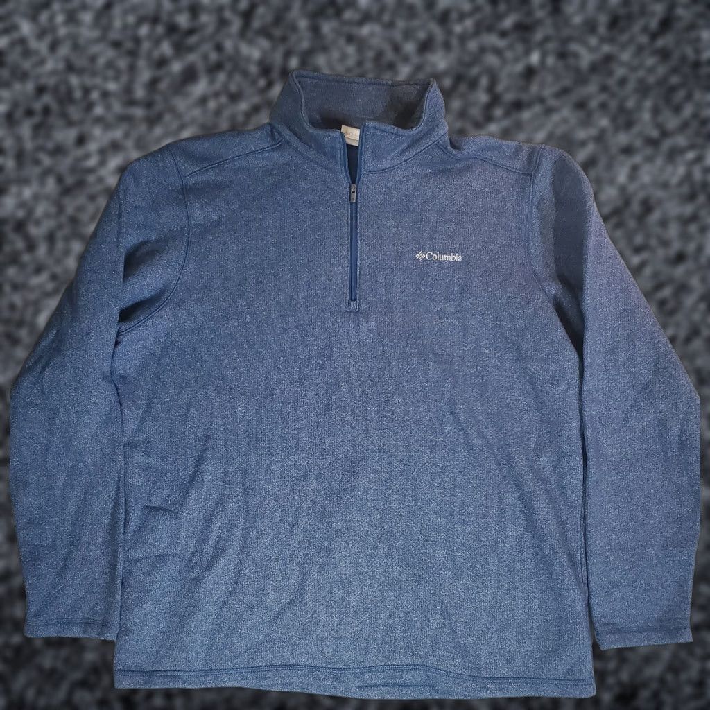 Vintage Columbia Signature Ortega Oaks 1/4 Zip Fleece Lined Pullover Blue Mens XLarge Size US XL / EU 56 / 4 - 1 Thumbnail