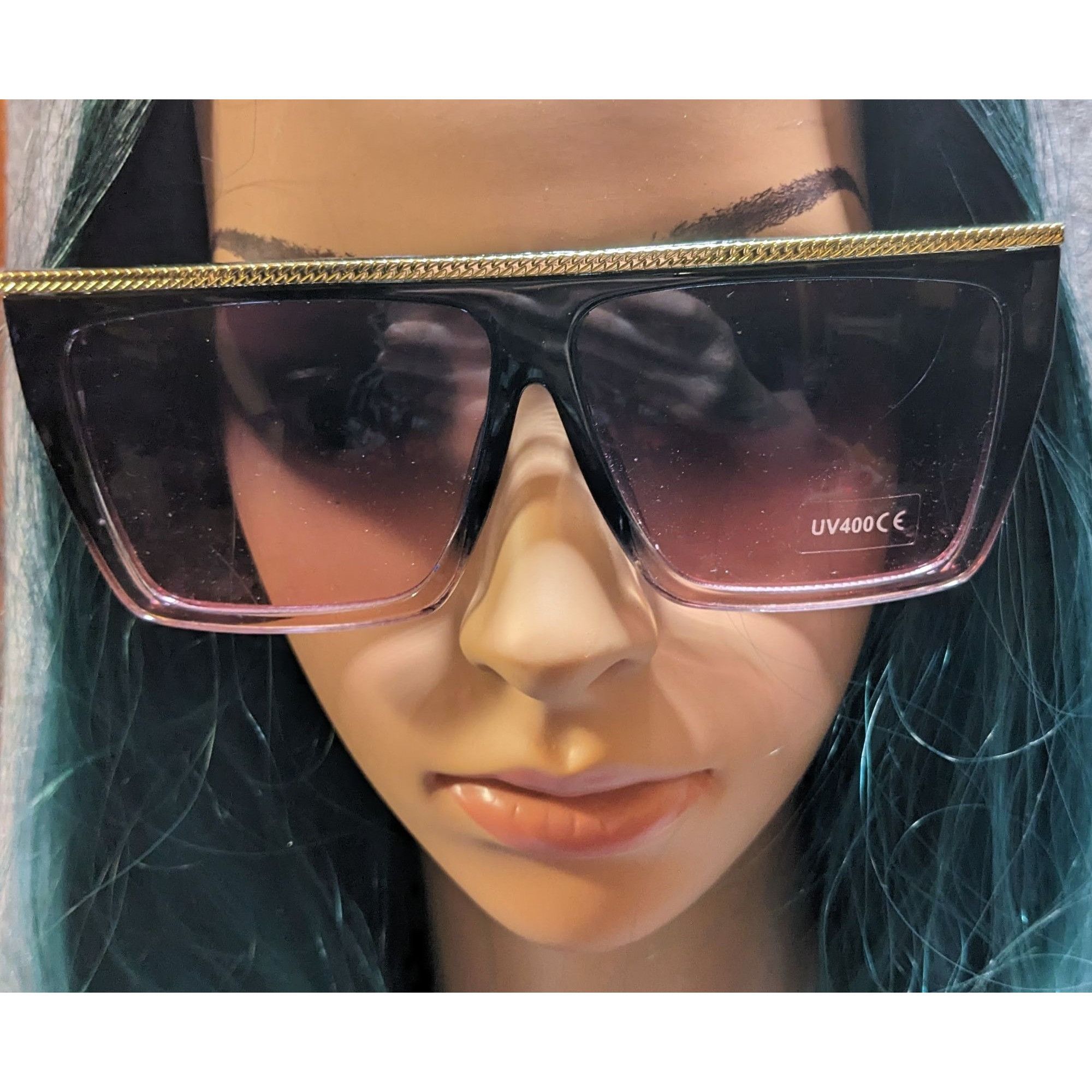 Other Shade Shaks Black And Pink Gold Accent Sunglasses Size ONE SIZE - 5 Thumbnail