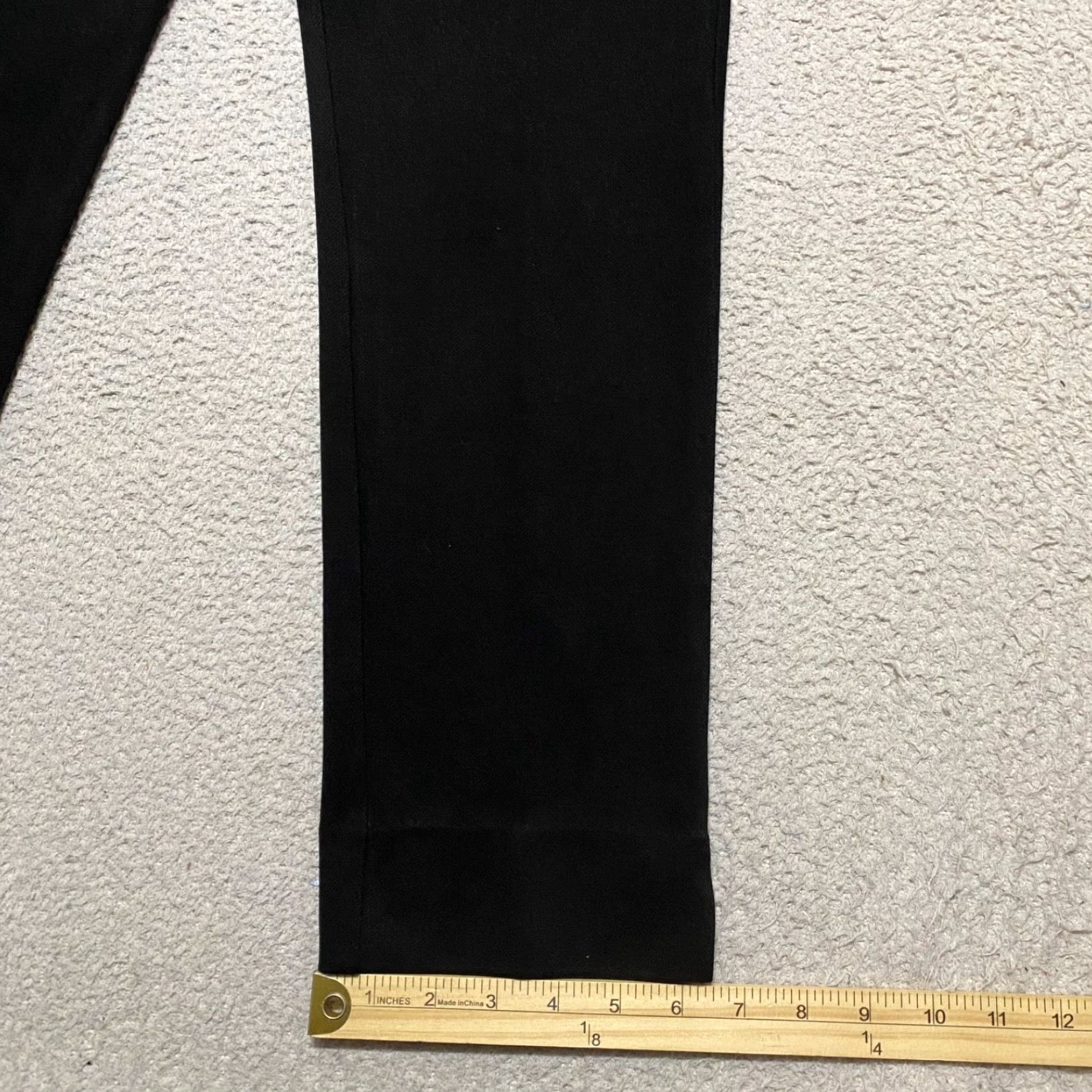 Vintage CAbi Dress Pants Black Mid Rise Straight Office Business Womens Regular Size 10 Pants Size 32" / US 10 / IT 46 - 5 Thumbnail