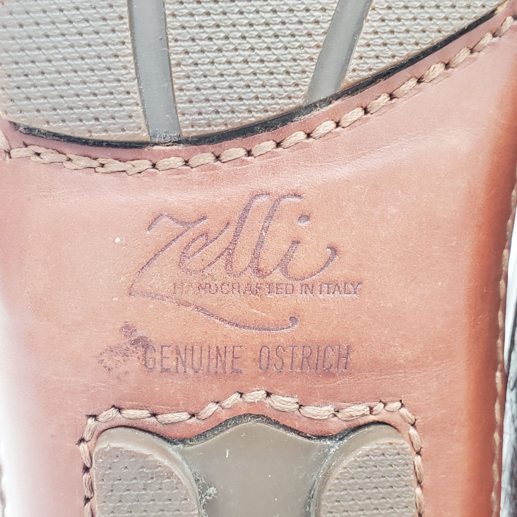 Zelli Italy Zelli Indy Men's size 10 Brown Ostrich Leather Casual Size US 10 / EU 43 - 10 Thumbnail
