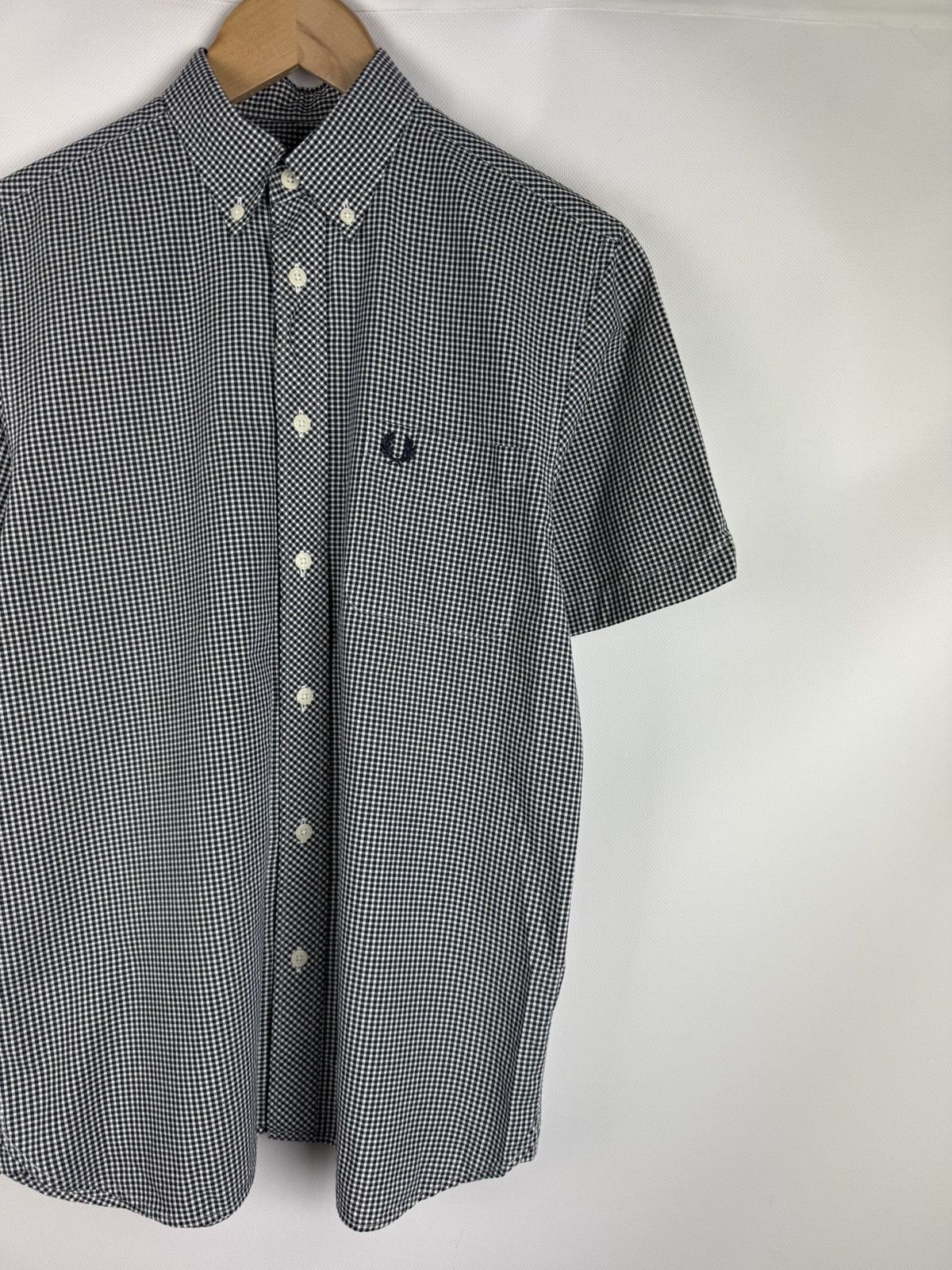 Fred Perry Fred Perry Men’s Shorts Sleeve Checked Button Up Shirt Size US S / EU 44-46 / 1 - 3 Thumbnail