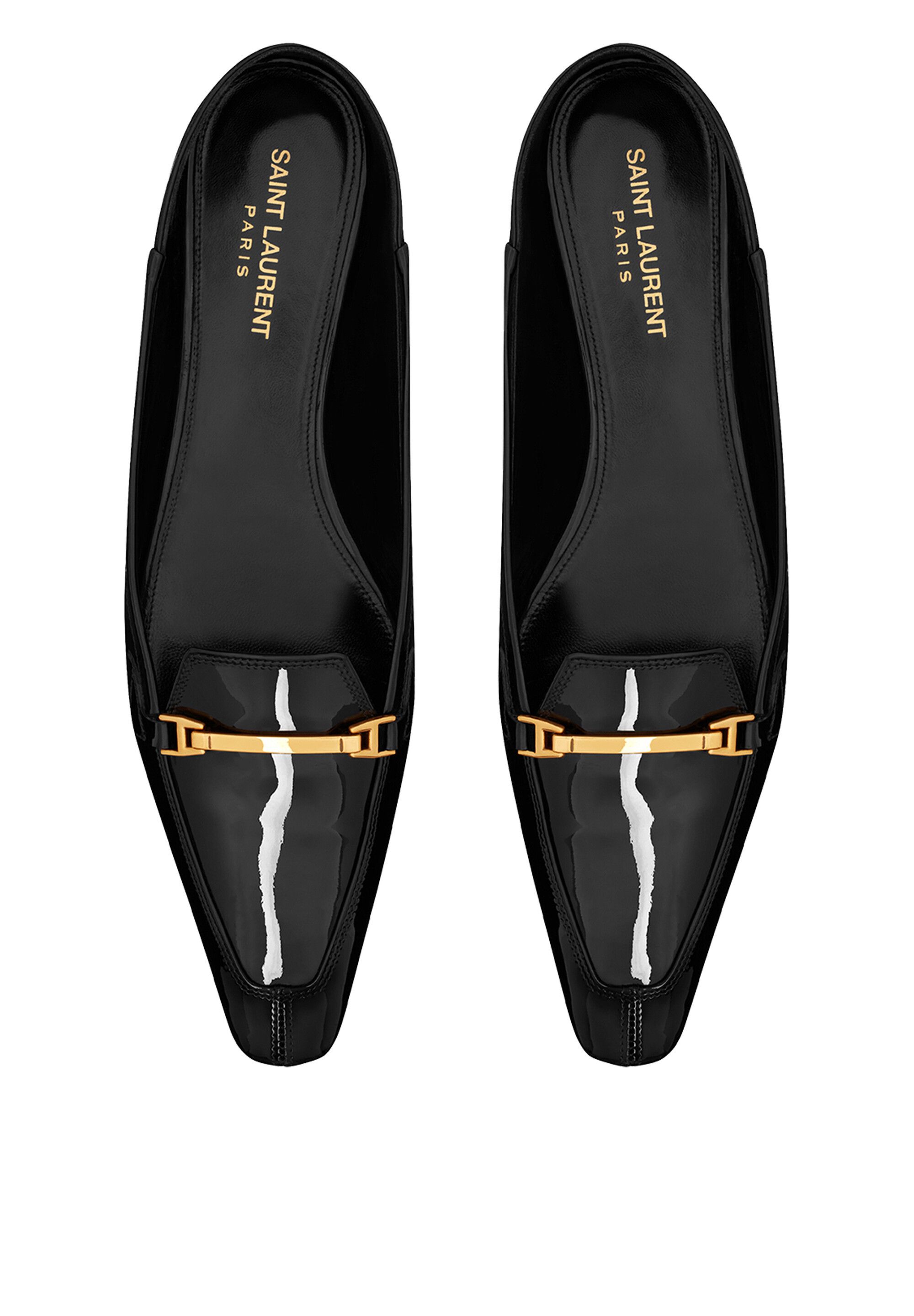 Saint Laurent Paris o1b1hav110125 Chris Leather Slippers / Loafers in Black Size US 5.5 / IT 35.5 - 3 Thumbnail