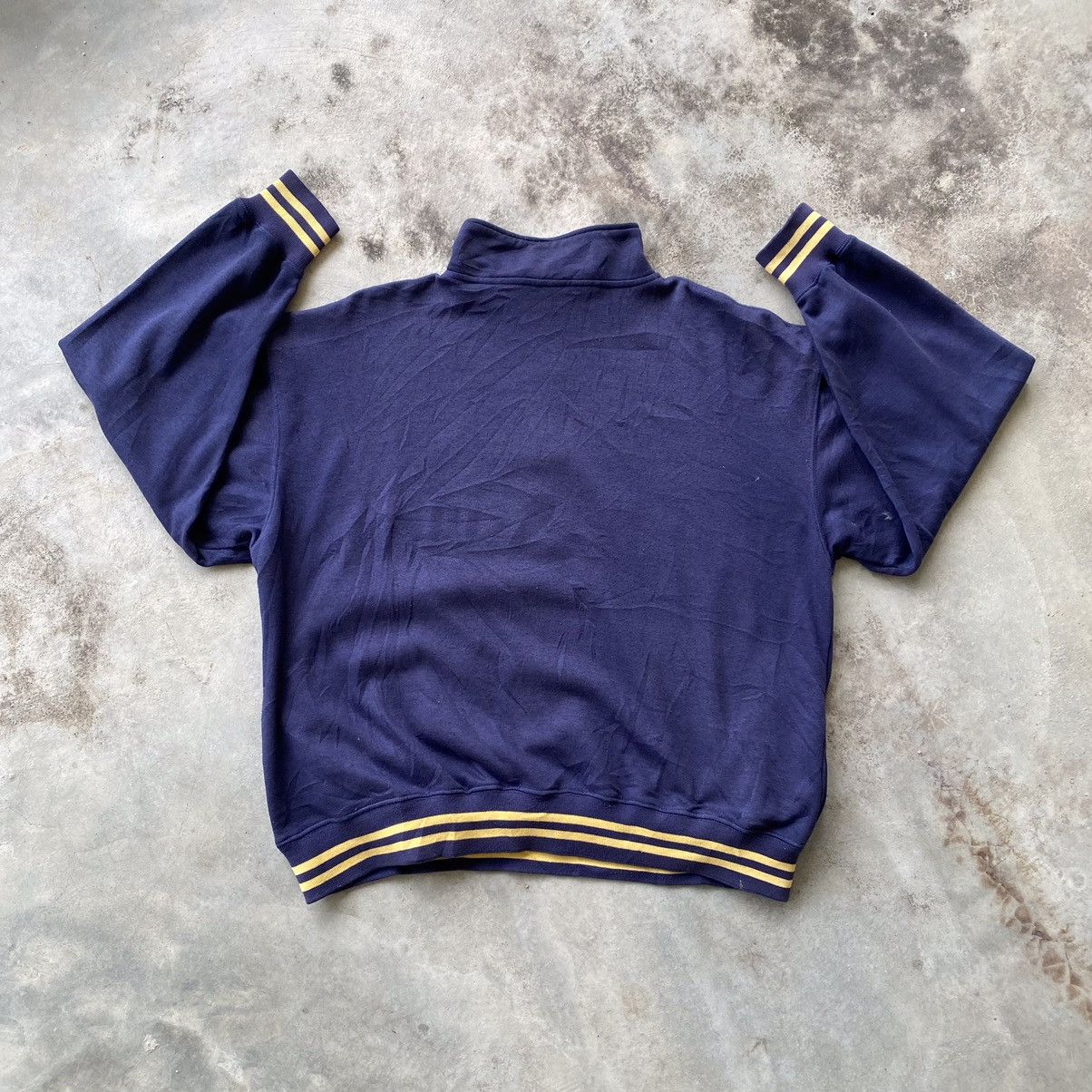 Old Navy × Vintage OLD NAVY Big Spellout Logo Half Zip Sweatshirt Size US L / EU 52-54 / 3 - 2 Thumbnail