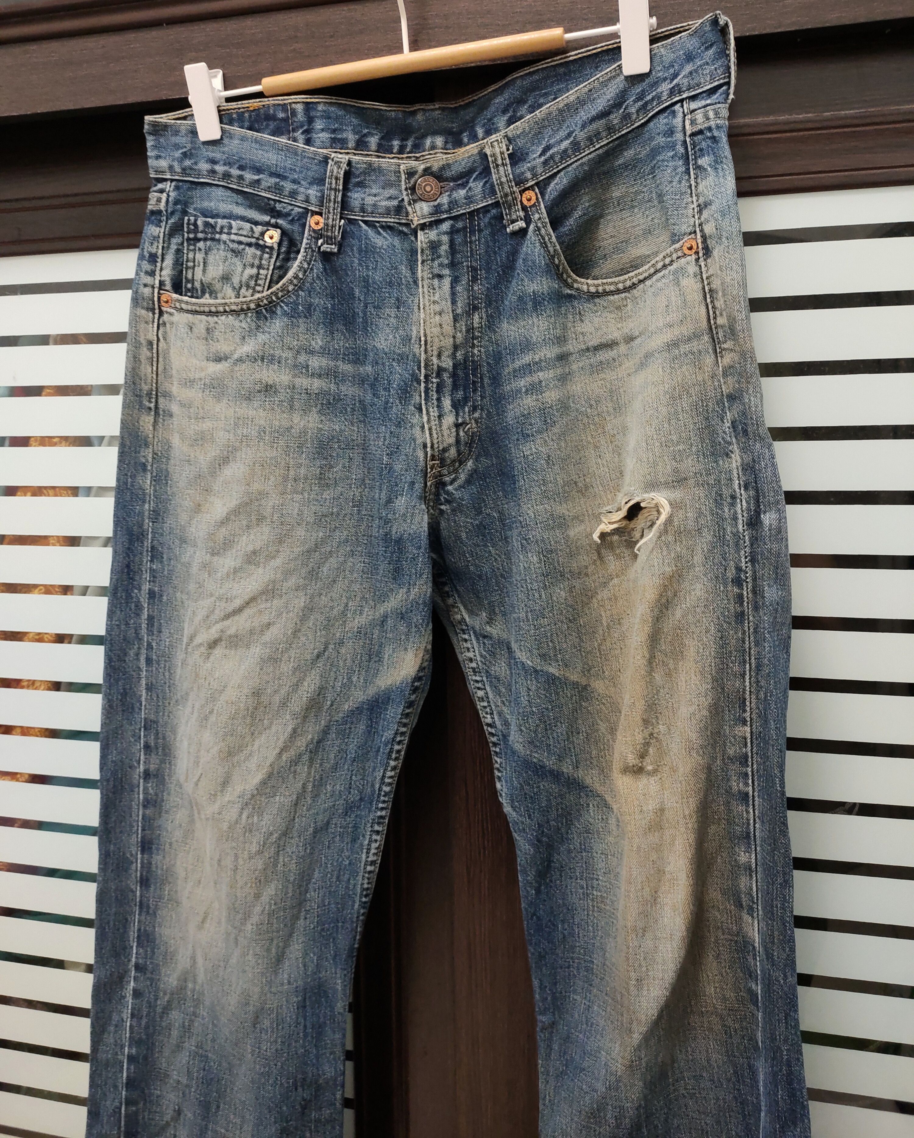 Levi's Vintage Clothing 💥 Flared Distressed Vintage Levi's 509 Jeans 💥 Size US 32 / EU 48 - 1 Thumbnail