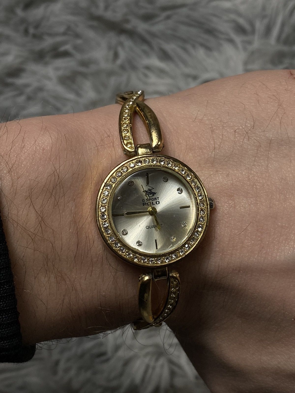 Japanese Brand × Jewelry × Vintage G Sport Polo Gold-Tone Watch with Crystal Accents Size ONE SIZE - 7 Thumbnail