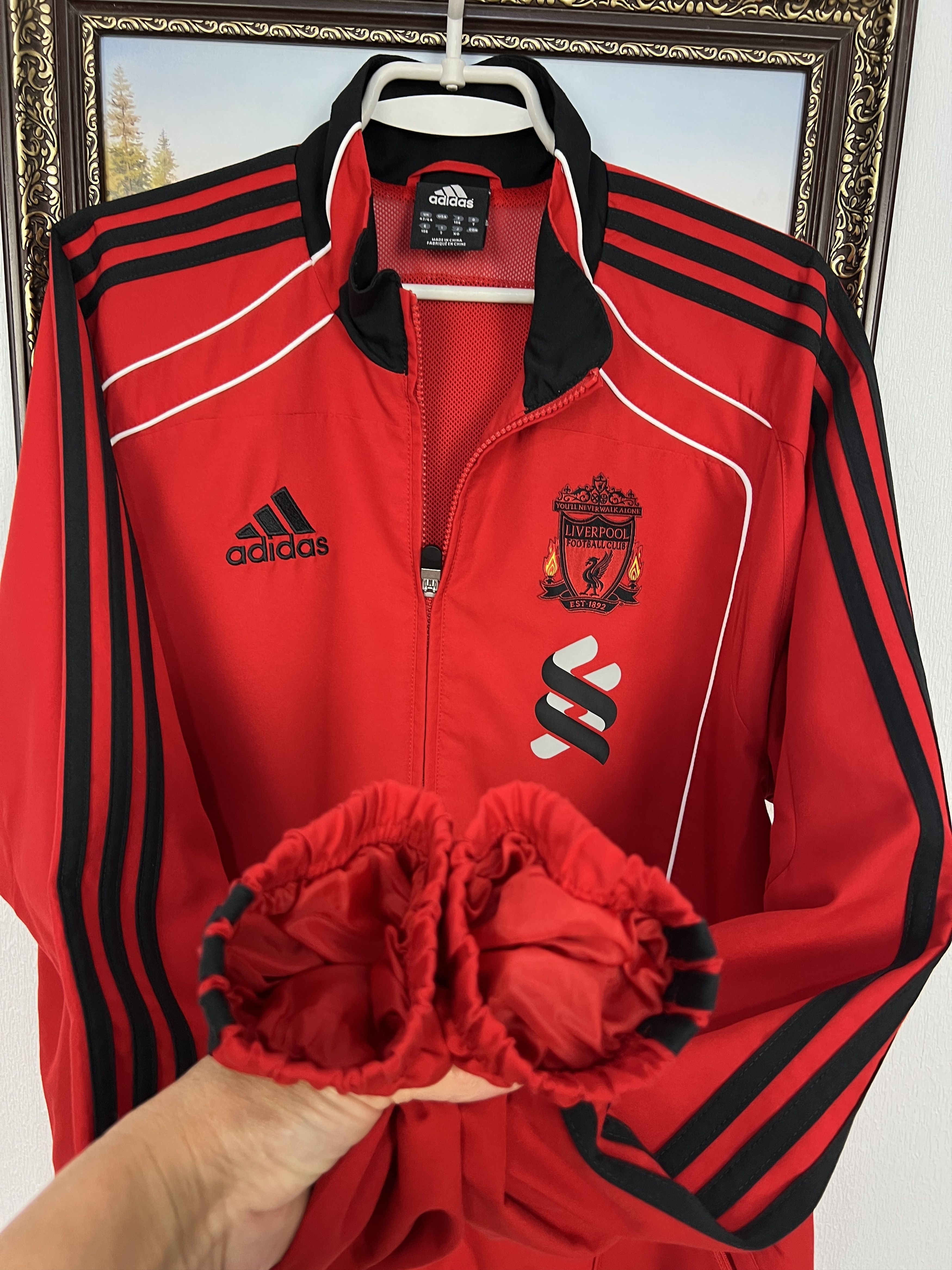 Adidas Vintage Adidas Liverpool Football Jacket Soccer Track Top Size US L / EU 52-54 / 3 - 6 Thumbnail
