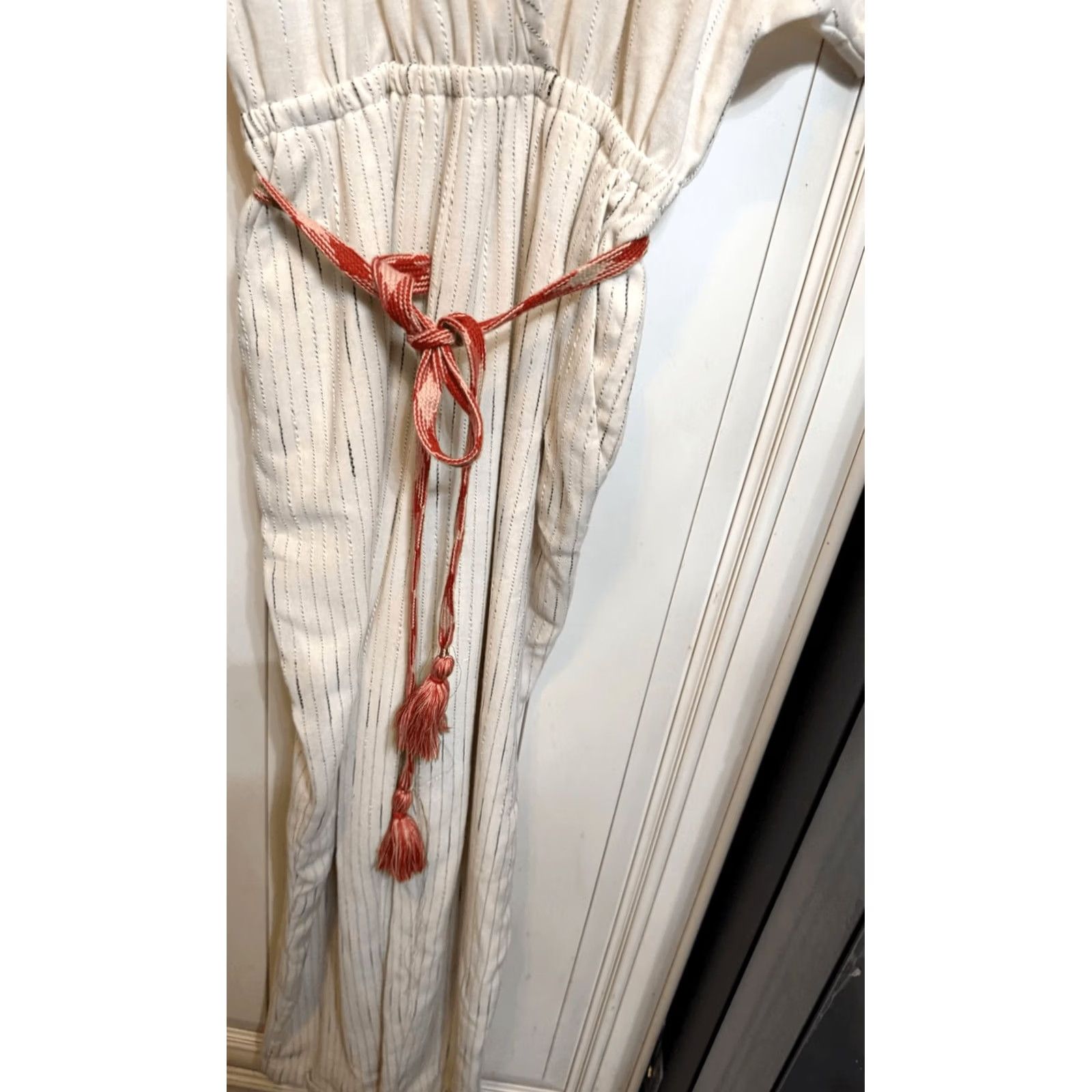 Anthropologie VINTAGE Feather Bone Jumpsuit Shirt? Size 26" / US 2 / IT 38 - 2 Thumbnail