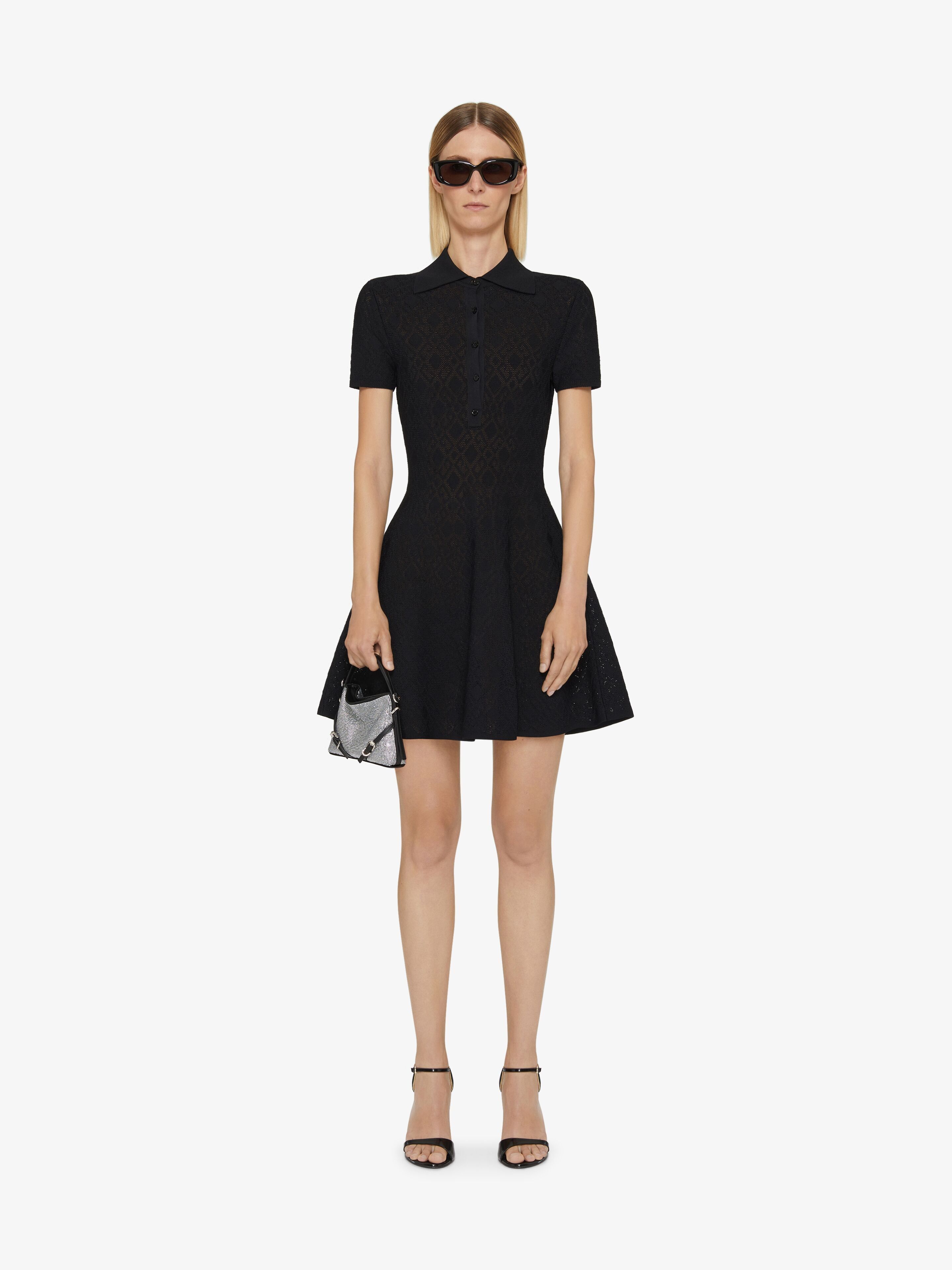 Givenchy o1srvl11e1225 Polo Dress in Monogram in Black Size XL / US 12-14 / IT 48-50 - 2 Thumbnail