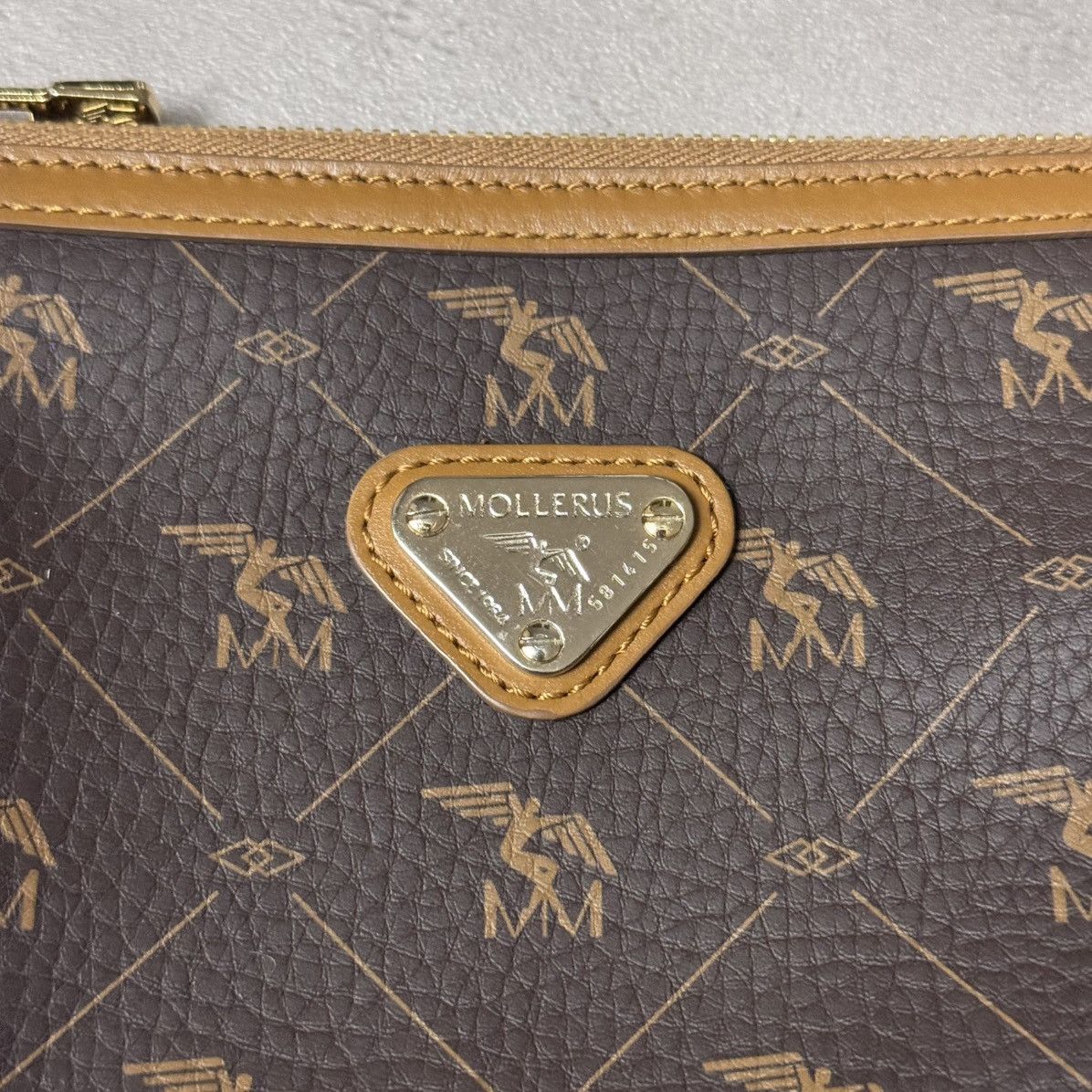 Maison Mollerus Mollerus Women’s Shoulderbag Pecarus Brown/Gold Missy Size ONE SIZE - 9 Thumbnail