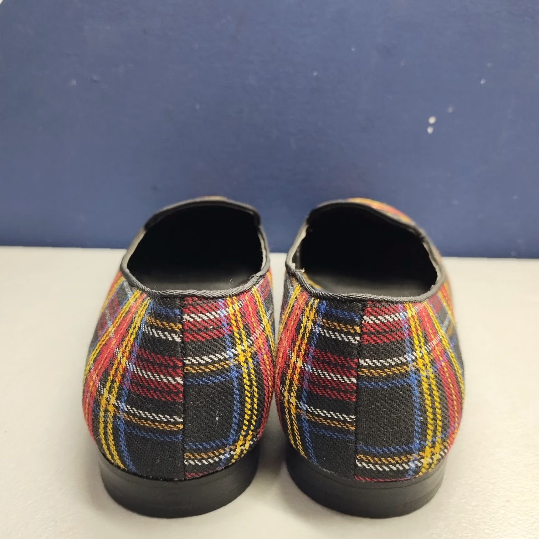 Vintage Rock & Republic Ballet Flats Womens US 9.5M Multi Plaid Embroidered Logo Slip On Ballet Flat Size US 10 / IT 40 - 6 Thumbnail