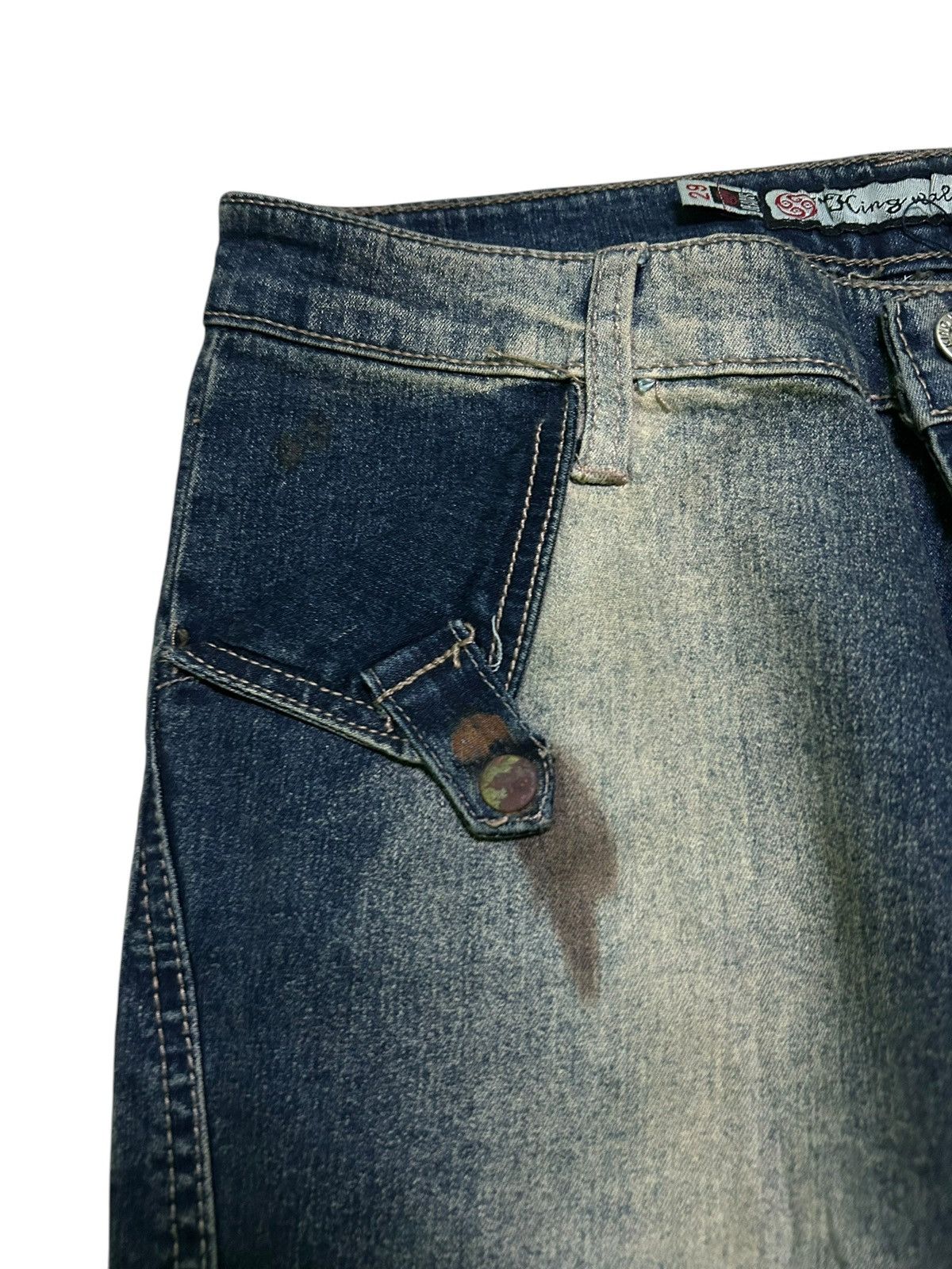 Japanese Brand × Kapital × Vintage FLARE Japanese Denim Jeans Rusty Mudwash Faded Rare Size US 27 - 7 Thumbnail