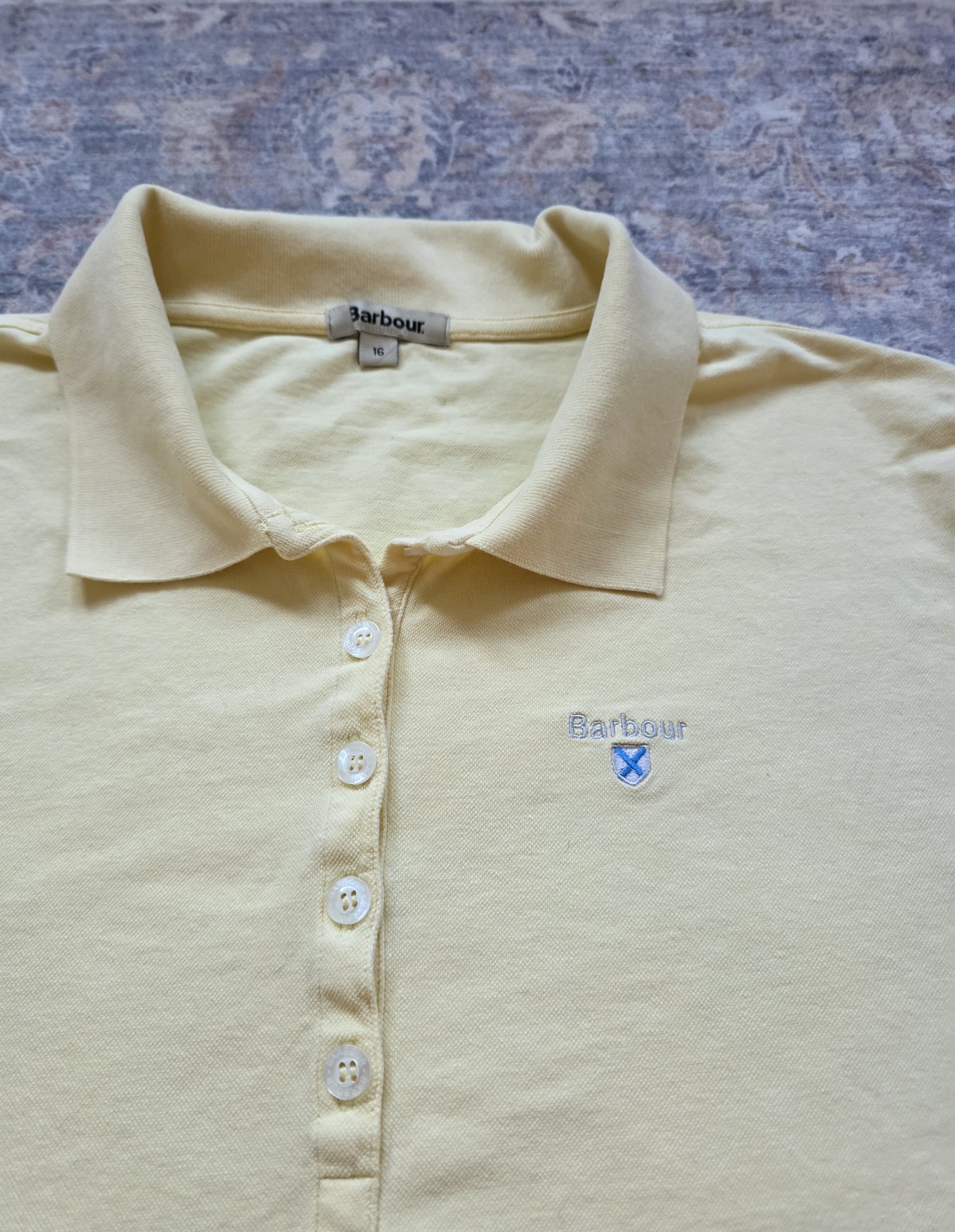 Barbour Barbour women's polo t-shirt XL Yellow basic Size XL / US 12-14 / IT 48-50 - 2 Thumbnail