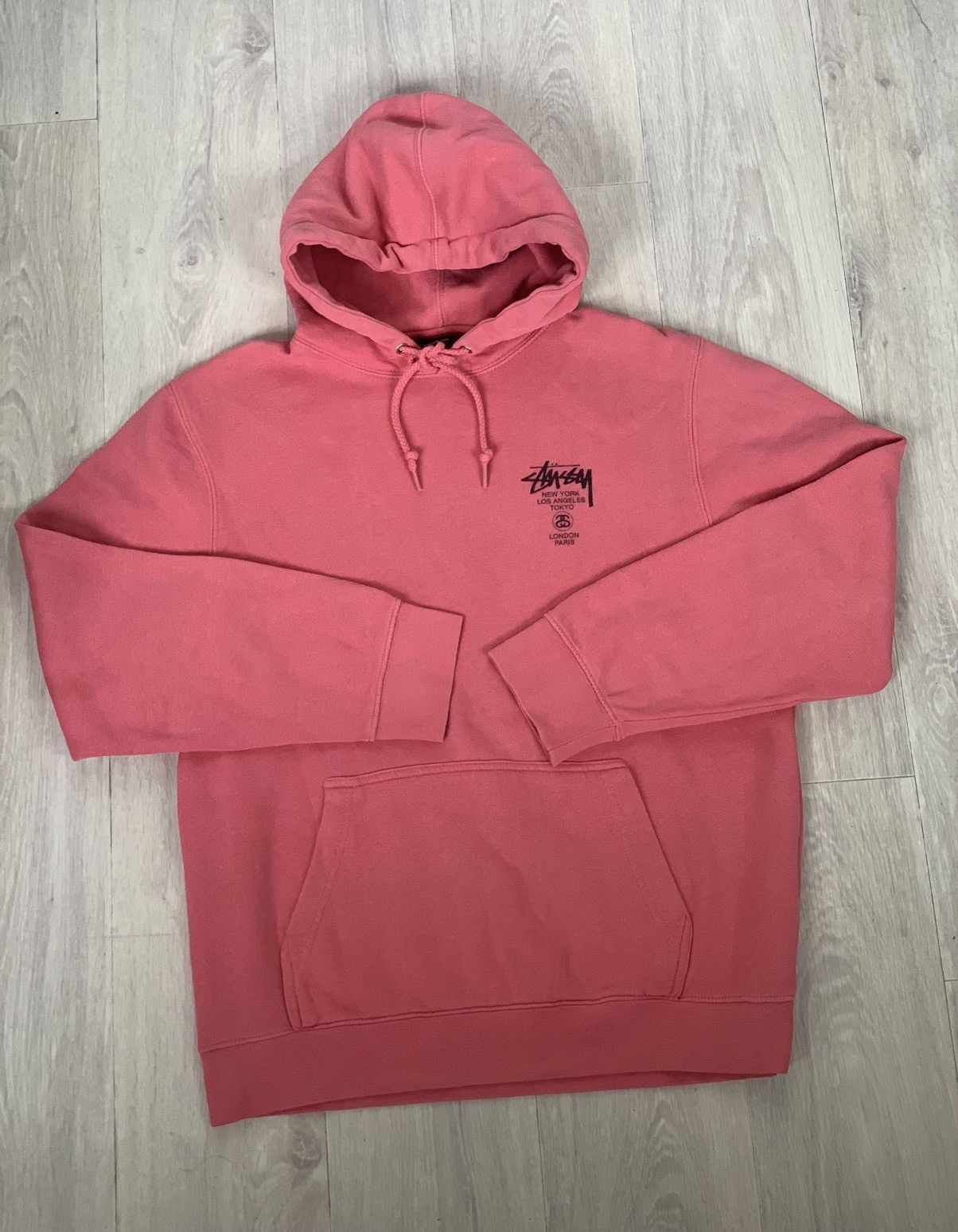 Stussy Pink Hoodie | Grailed