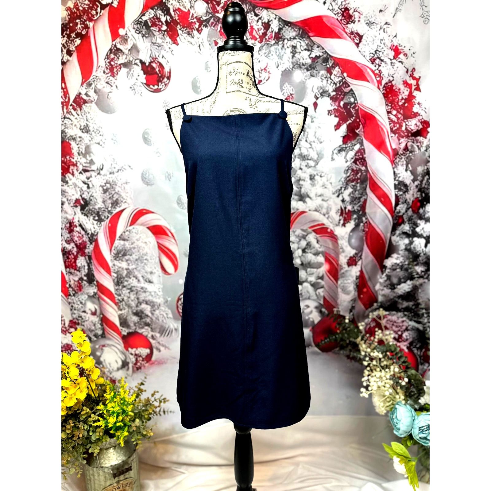Other Lulu's Chic Ease Sleeveless Apron Mini Dress Navy Blue XL Size XL / US 12-14 / IT 48-50 - 7 Thumbnail