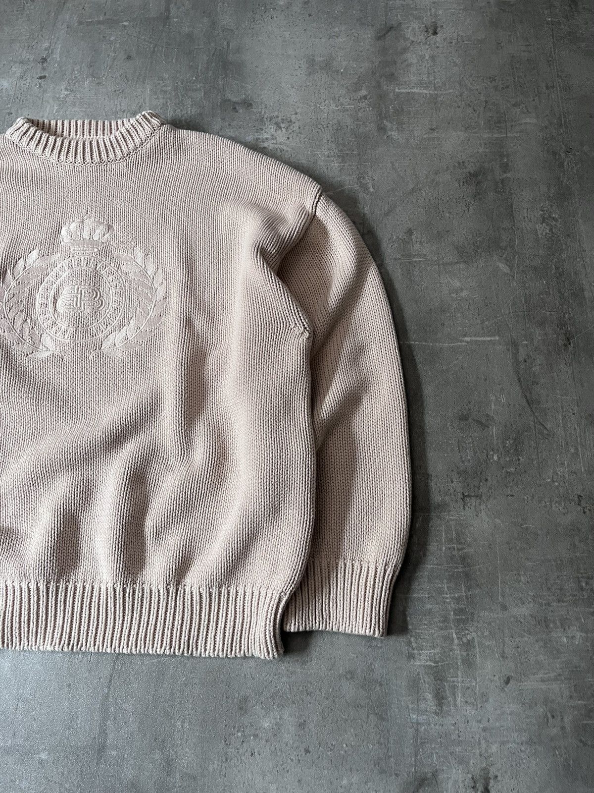 Balenciaga Balenciaga BB crown logo beige sweater Size US M / EU 48-50 / 2 - 4 Thumbnail