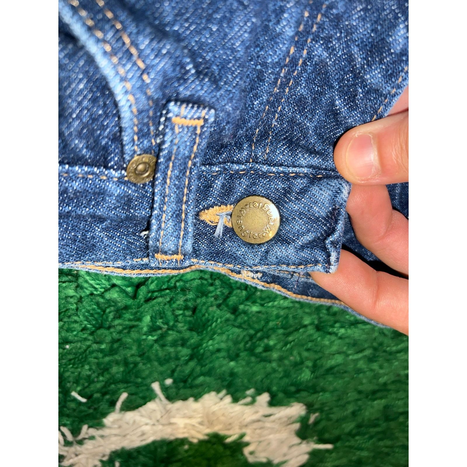 Wrangler Y2K Wrangler Denim Shorts Jorts Low Cut Blue 2000s 29 CUT Size 29" - 5 Thumbnail