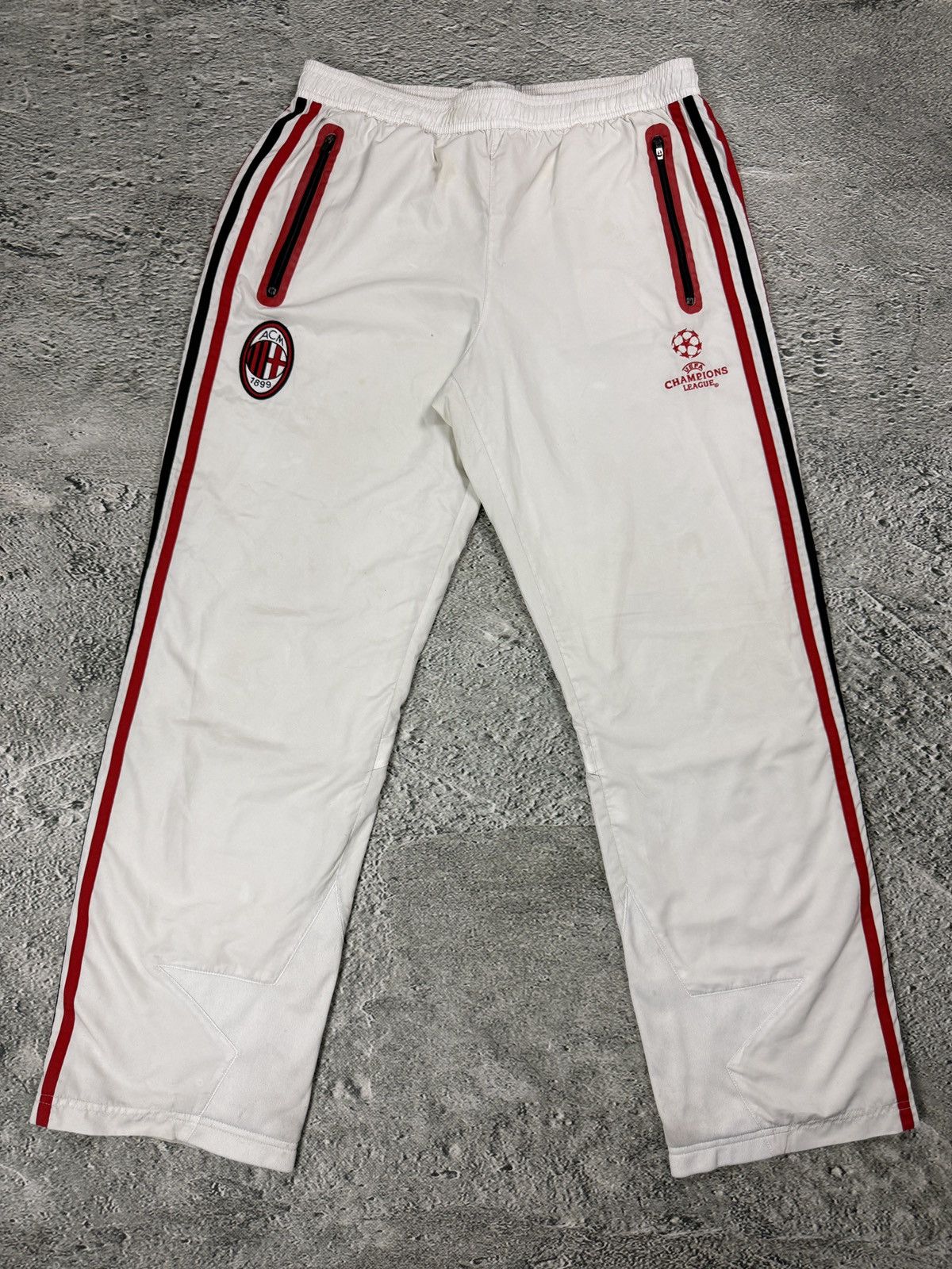 AC Milan Adidas tracksuit white Champions League
