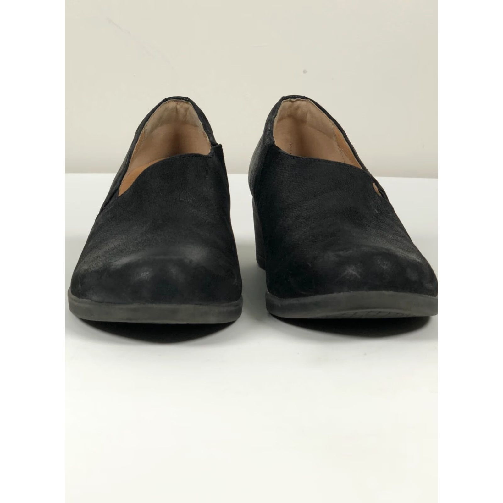 Dansko Womens Dansko Camdyn Slip-On Clog Heels Black Leather 7 US / 37 EU Block Heel Casual Workwear Size M / US 6-8 / IT 42-44 - 3 Thumbnail