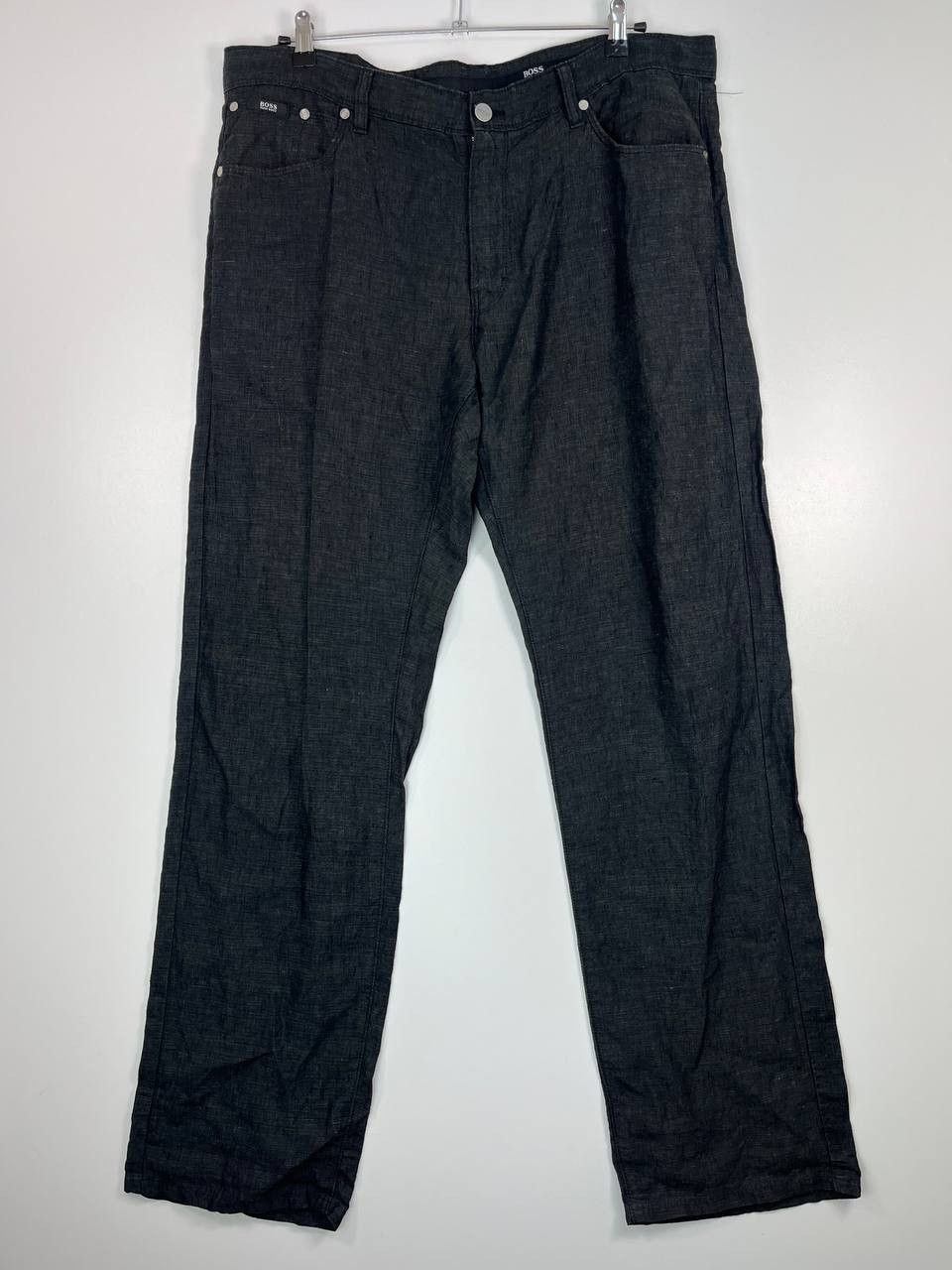 Hugo Boss Hugo Boss Black Linen Trousers Men’s Size W40 Size US 40 / EU 56 - 1 Thumbnail