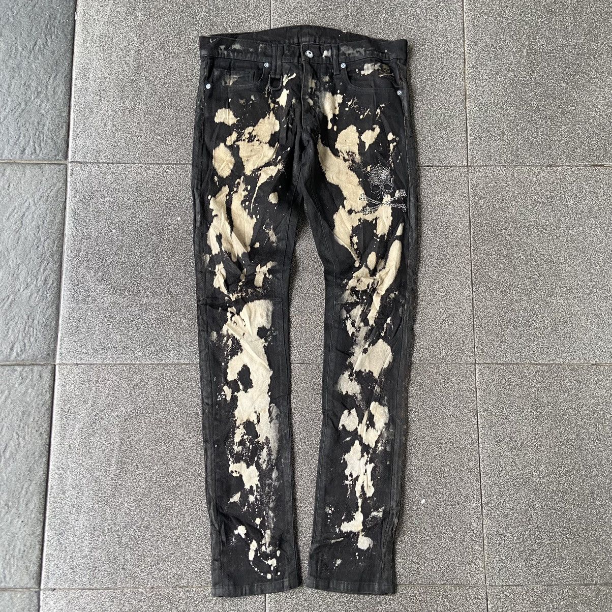 Japanese Brand Roen Bleach Stain Denim Size US 31 - 1 Thumbnail