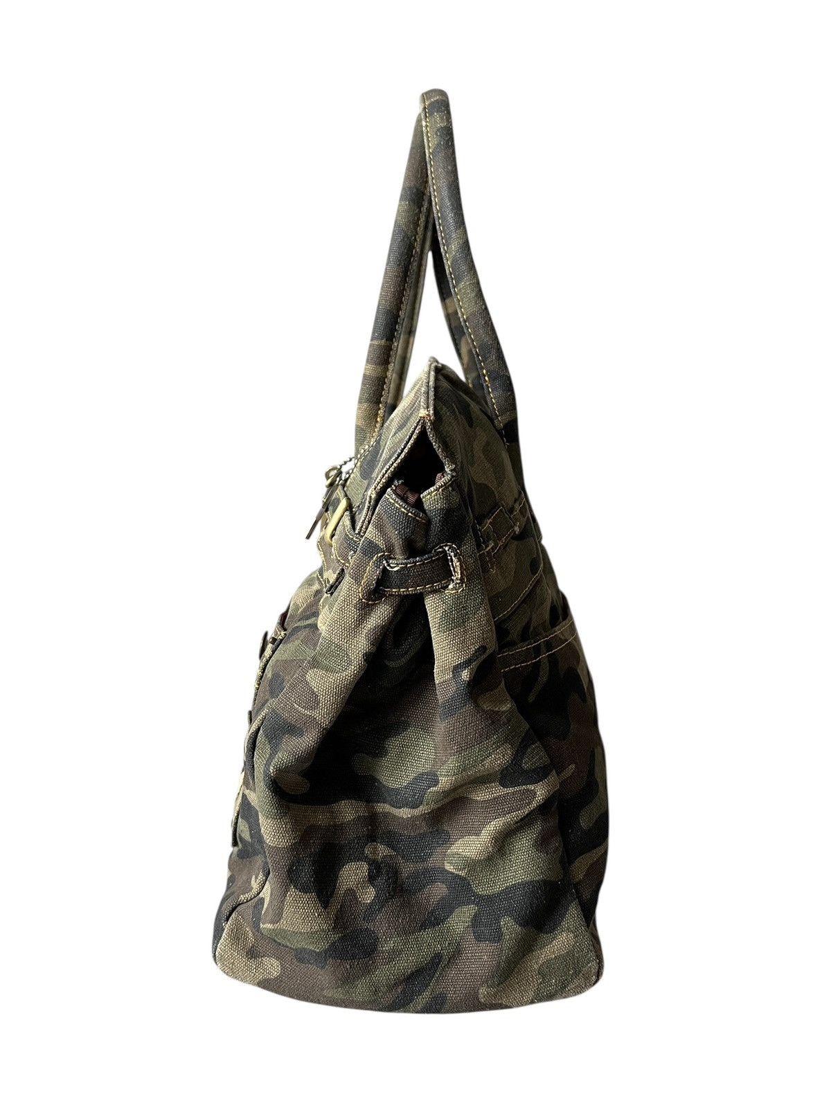 Japanese Brand 2000s Ra Iride 🇯🇵 Camouflage Birkin Bag Hermes Size ONE SIZE - 6 Thumbnail