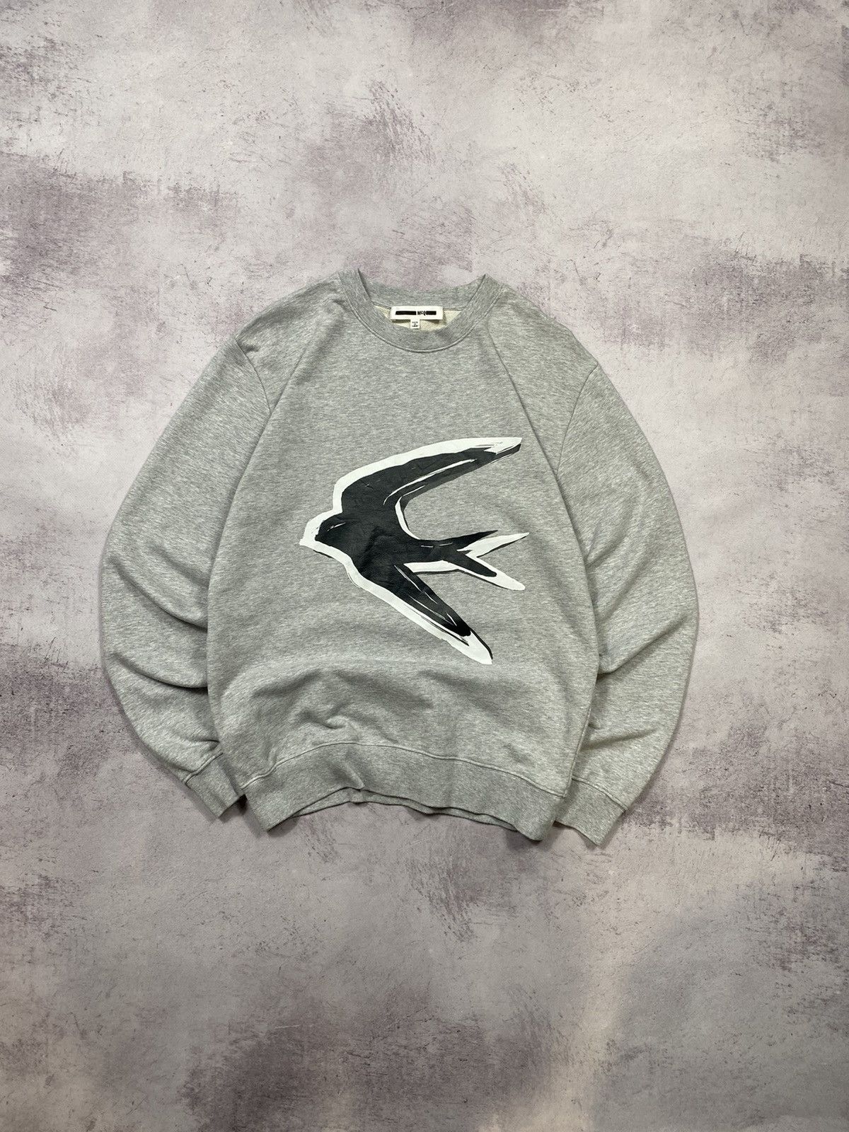 Alexander McQueen Vintage Alexander McQueen Big Logo Bird Crewneck Sweatshirt Grailed