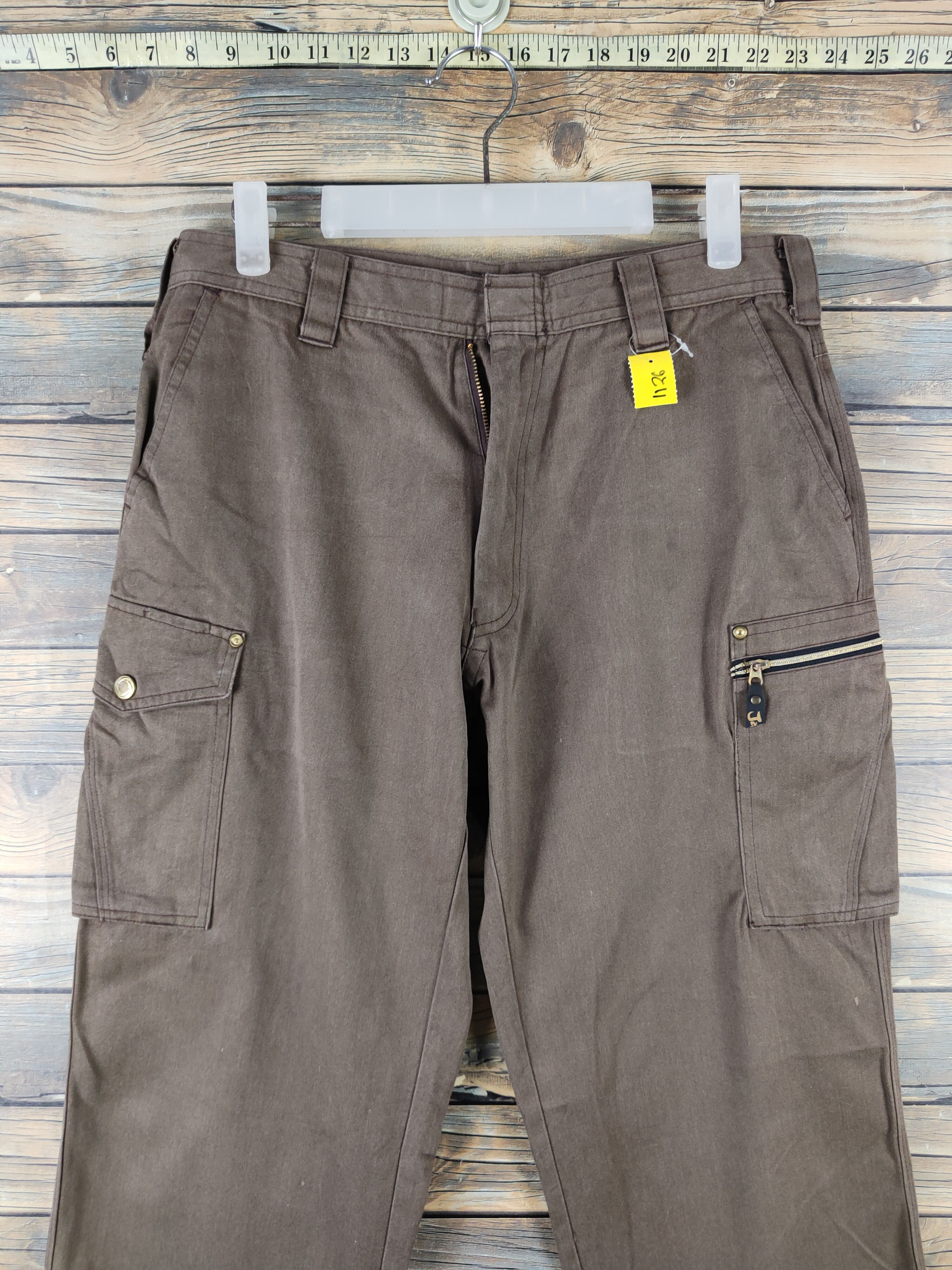 DL Jichodo-Jawin Brown Multipocket Cargo Pants #1126