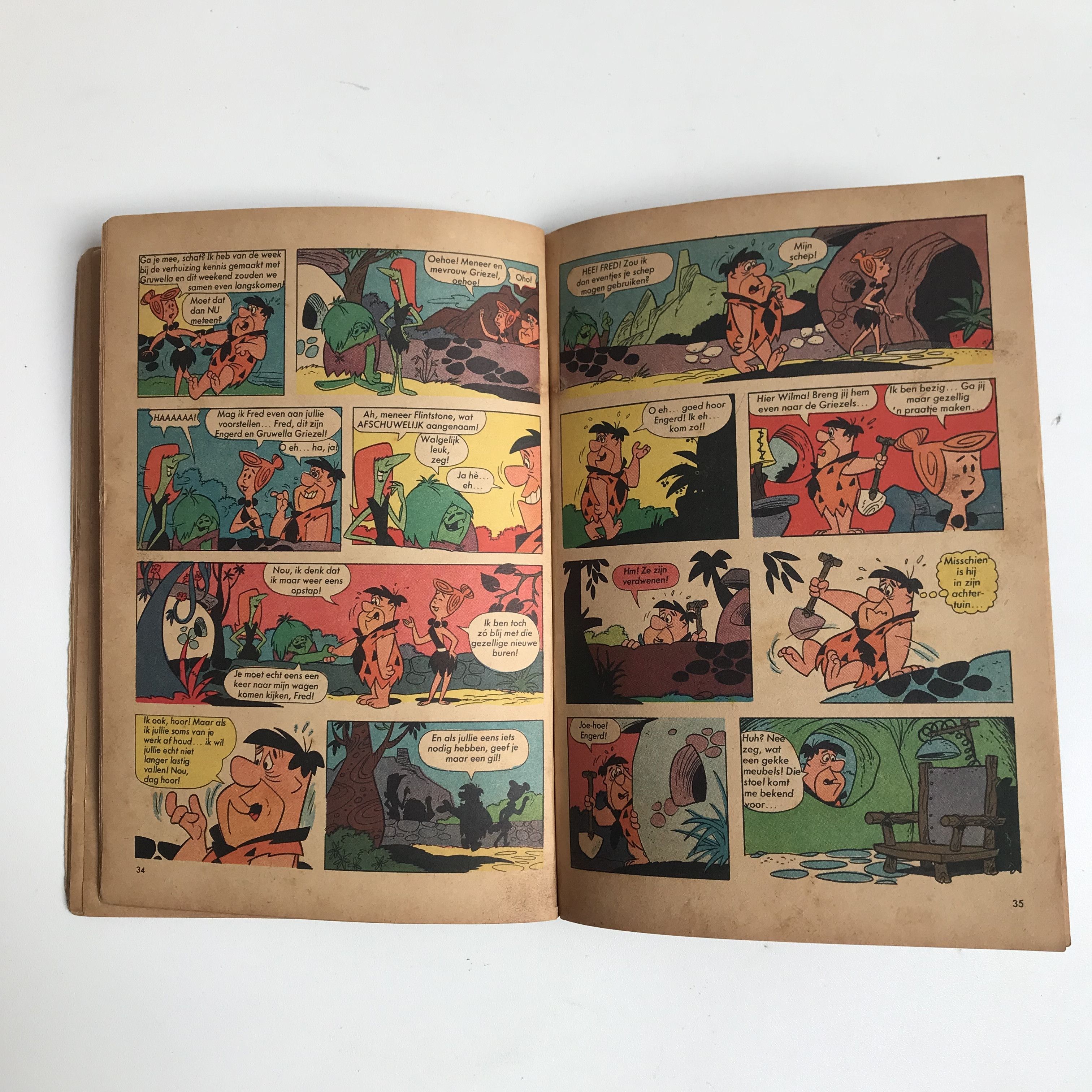 Vintage Vintage Hanna Barbera DE FLINTSTONES EN ANDERE VERHALEN Size ONE SIZE - 8 Thumbnail