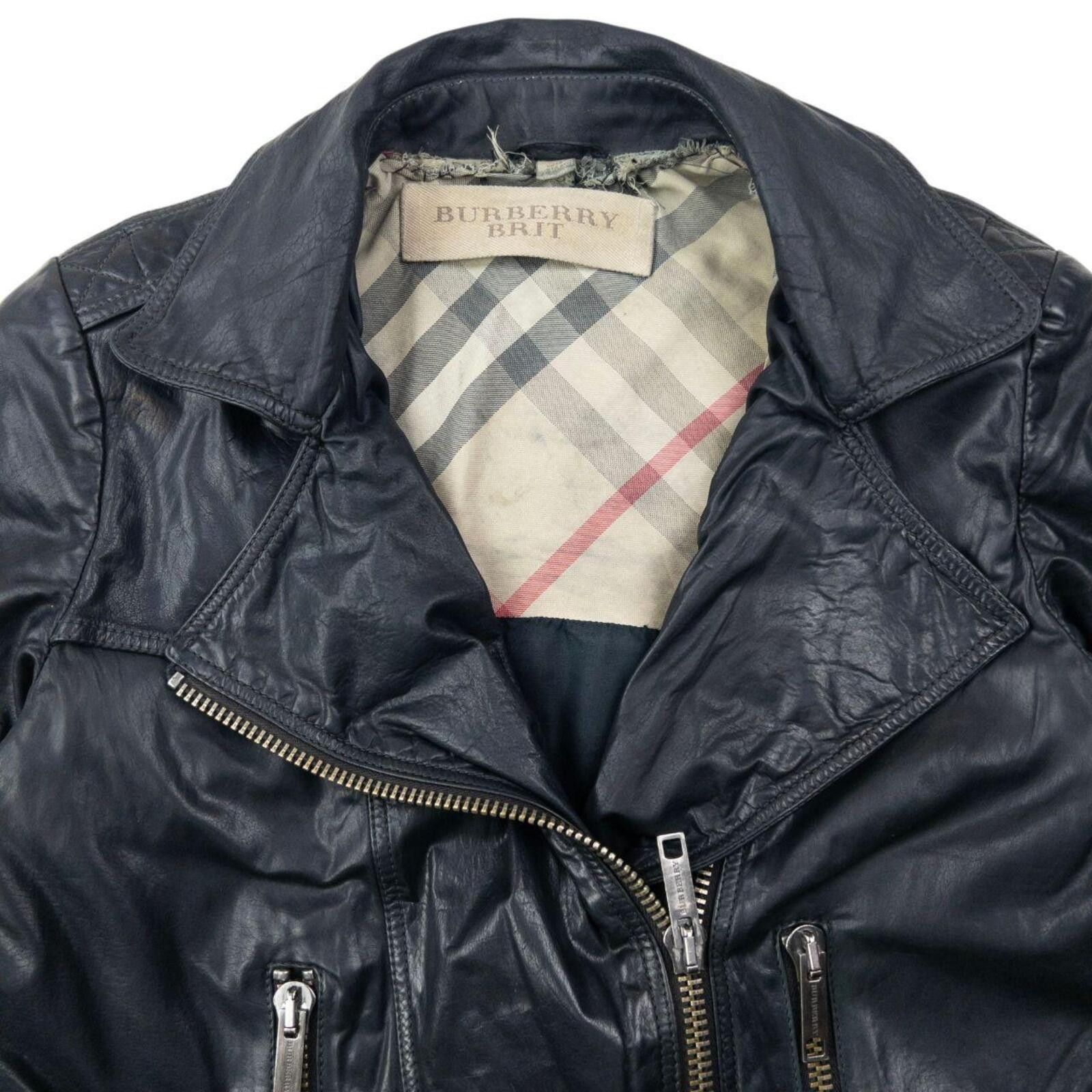 Burberry Vintage Burberry Brit Cropped Leather Jacket Womens Size M Size M / US 6-8 / IT 42-44 - 4 Thumbnail