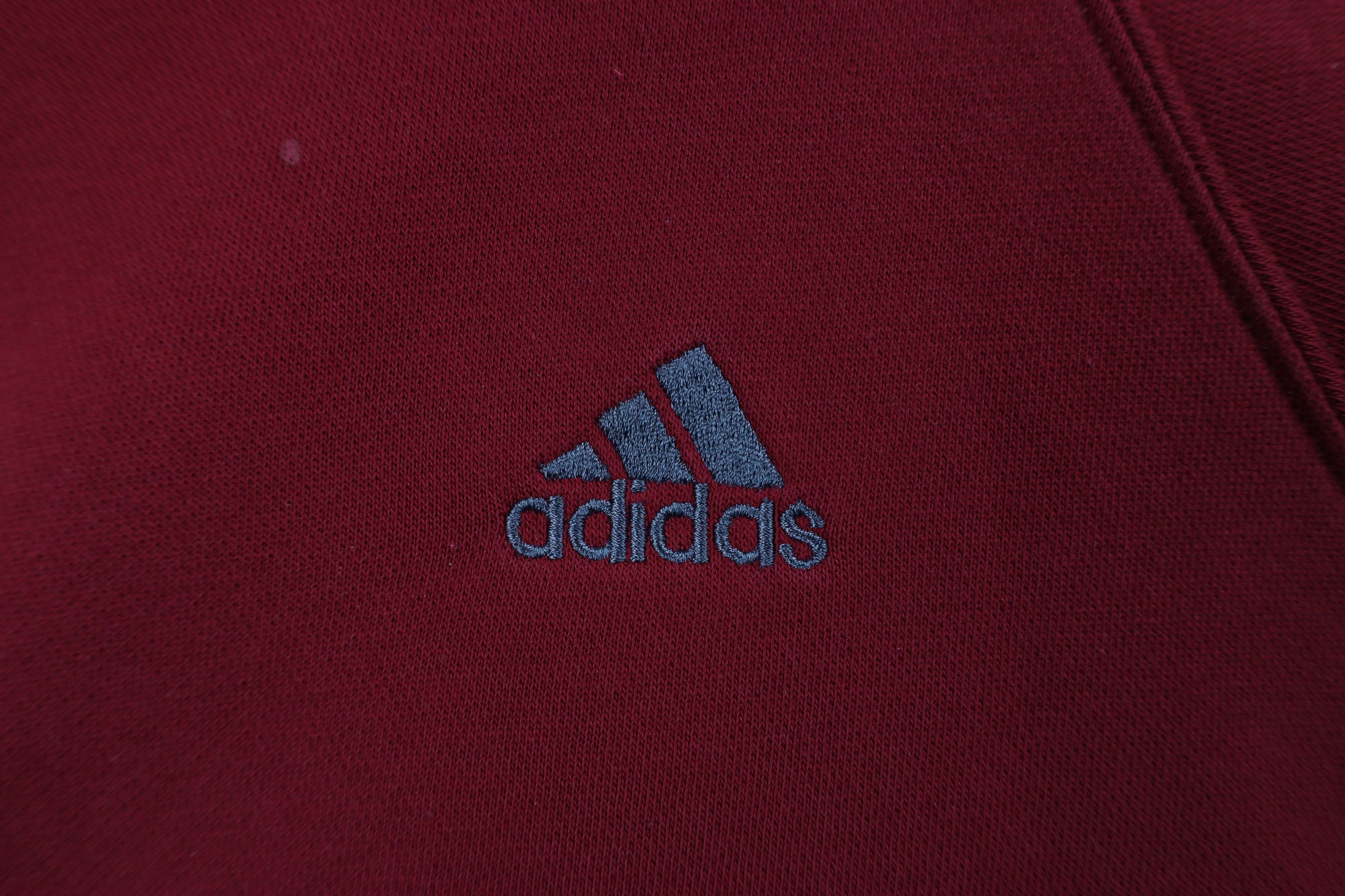 Adidas × Vintage Vintage 90s Adidas Spell Out Striped Crewneck Sweatshirt Size US M / EU 48-50 / 2 - 4 Thumbnail