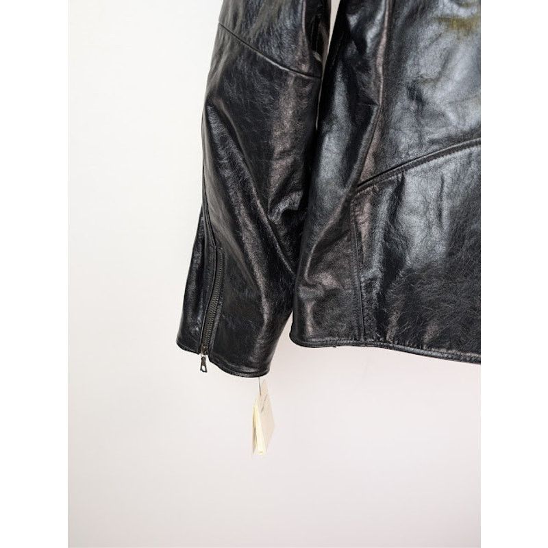 Dries Van Noten o1rshd1 Vintage Lodz Leather Biker Jacket in Black Size US M / EU 48-50 / 2 - 18 Thumbnail