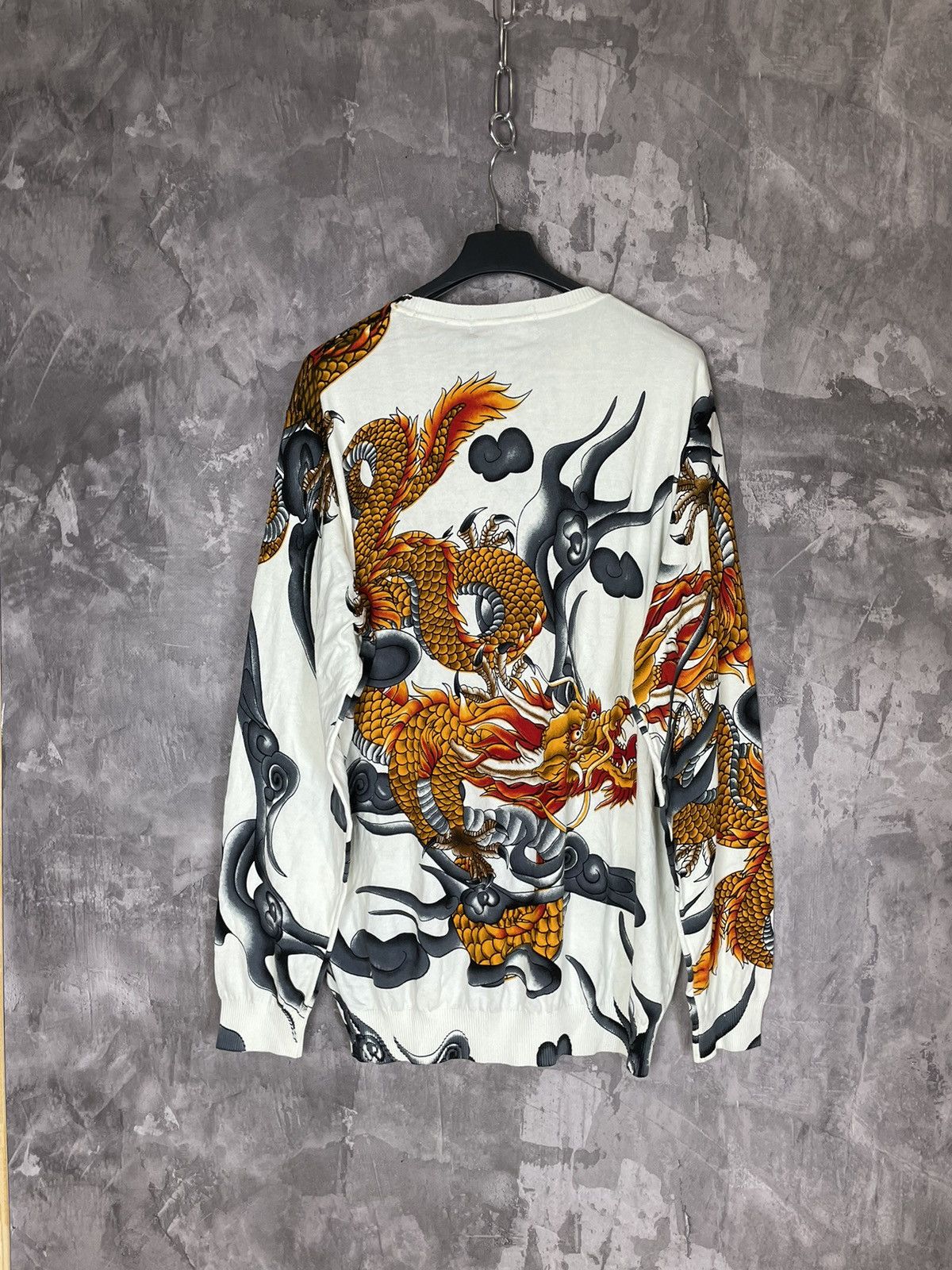 Japanese Brand × Vintage Vintage Tattoo Mesh Long Sleeve Sweater Gaultier Style Size M / US 6-8 / IT 42-44 - 9 Thumbnail